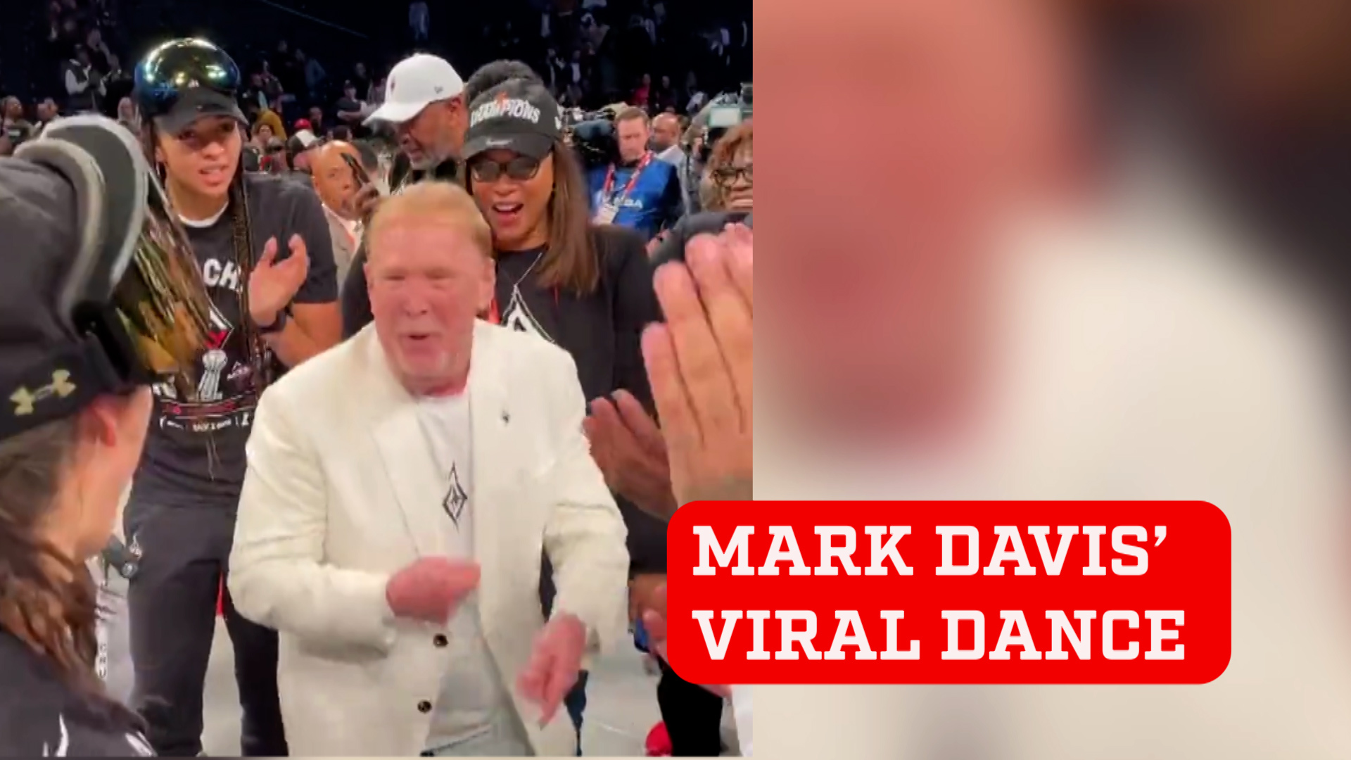 Las Vegas Aces owner Mark Daviss hilarious viral dance moves after WNBA Championship win