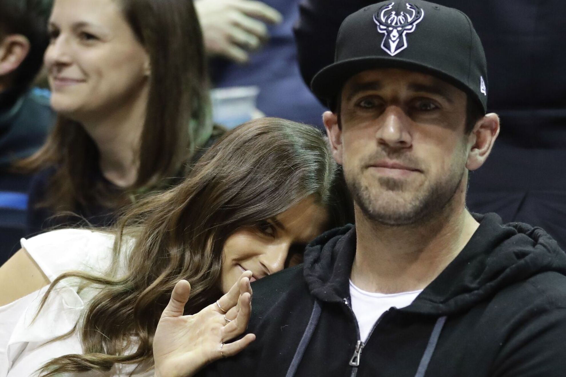 Danica Patrick and Aaron Rodgers