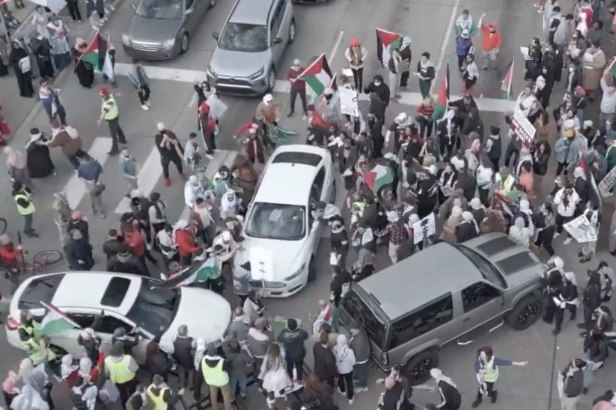 Malicious driver plows through Pro-Palestine crowd in Minneapolis