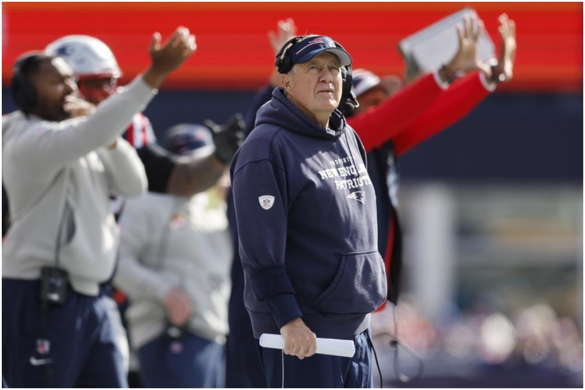 Bill Belichick, entrenador de los New England Patriots.