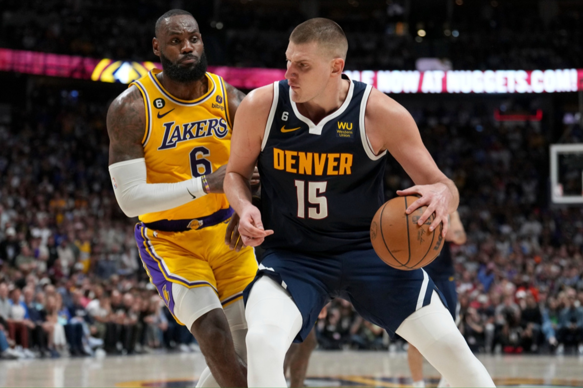 The Denver Nuggest will host the Los Angeles Lakers in the first game of the NBA's 2023-24 season