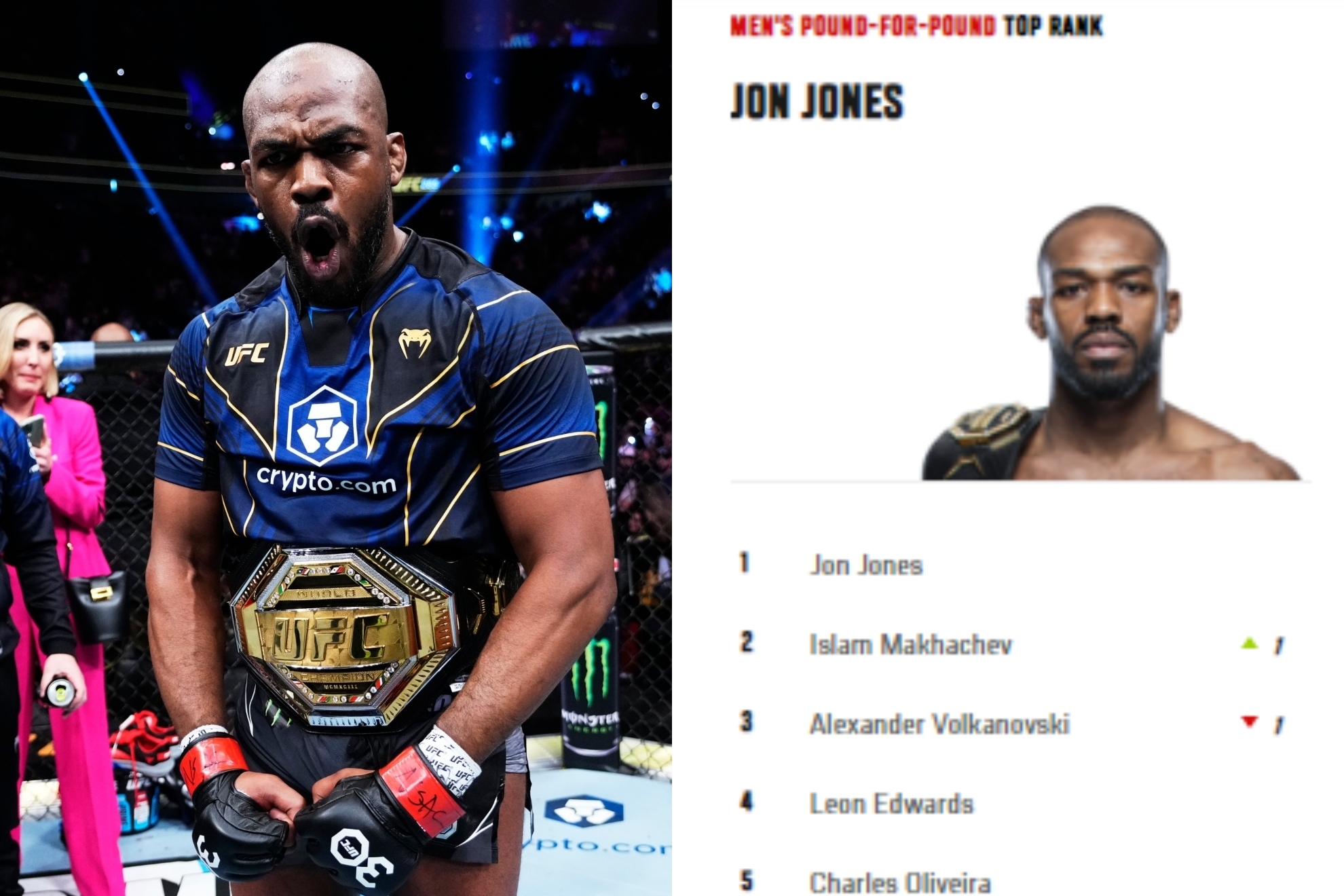 La UFC desata polémica por su número 1: ¿Es mejor Jon Jones que el brutal Makhachev?