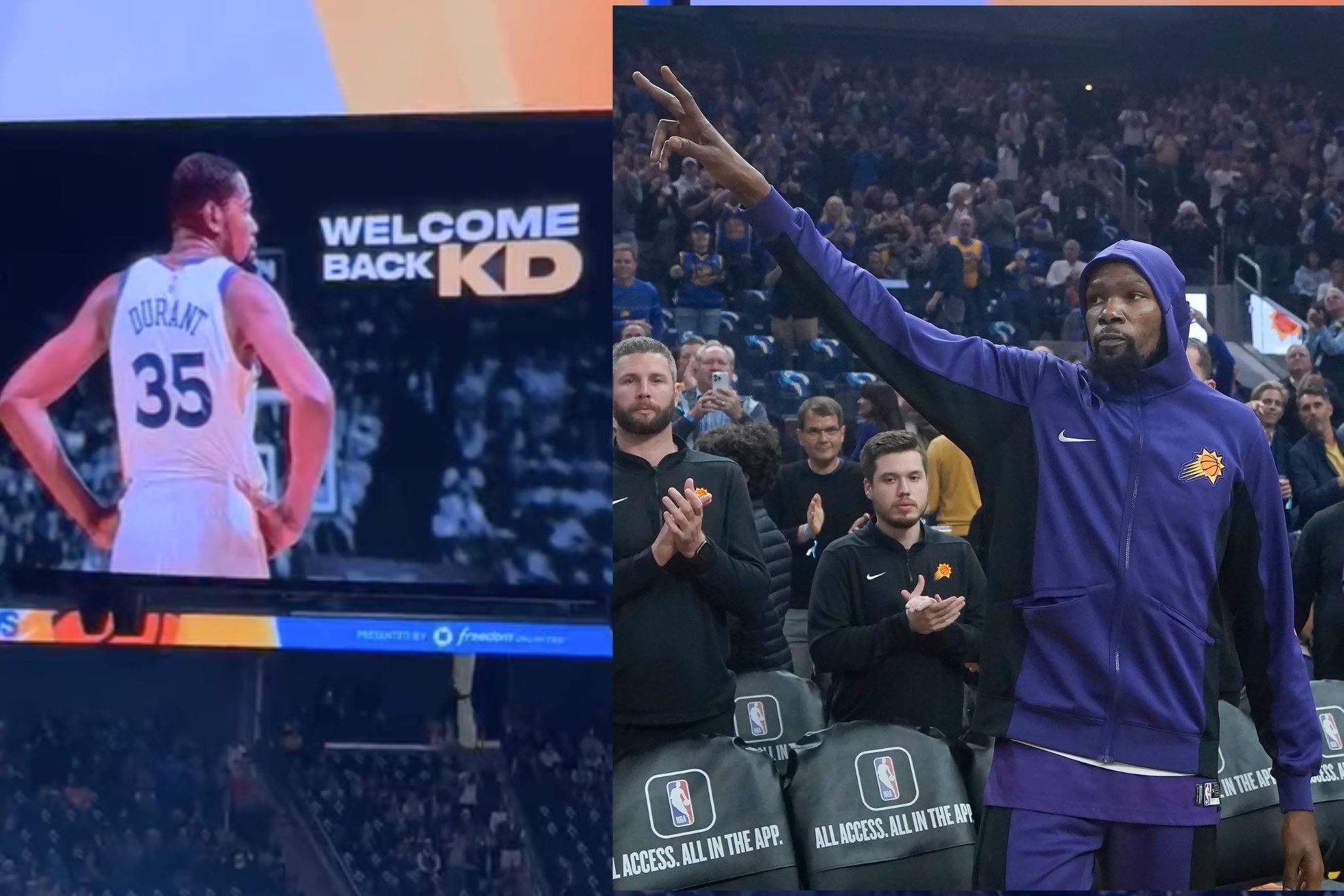 'Welcome back KD': Kevin Durant moved by Warriors' epic homecoming video