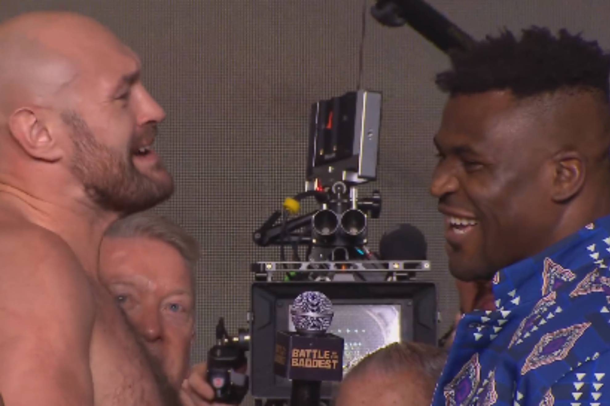 Fury and Ngannou face off ahead of 'Battle of the Baddest' in Riyadh