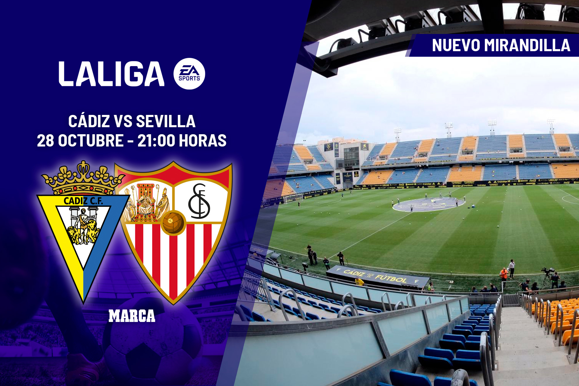 Cdiz - Sevilla, en directo | LaLiga EA Sports hoy en vivo