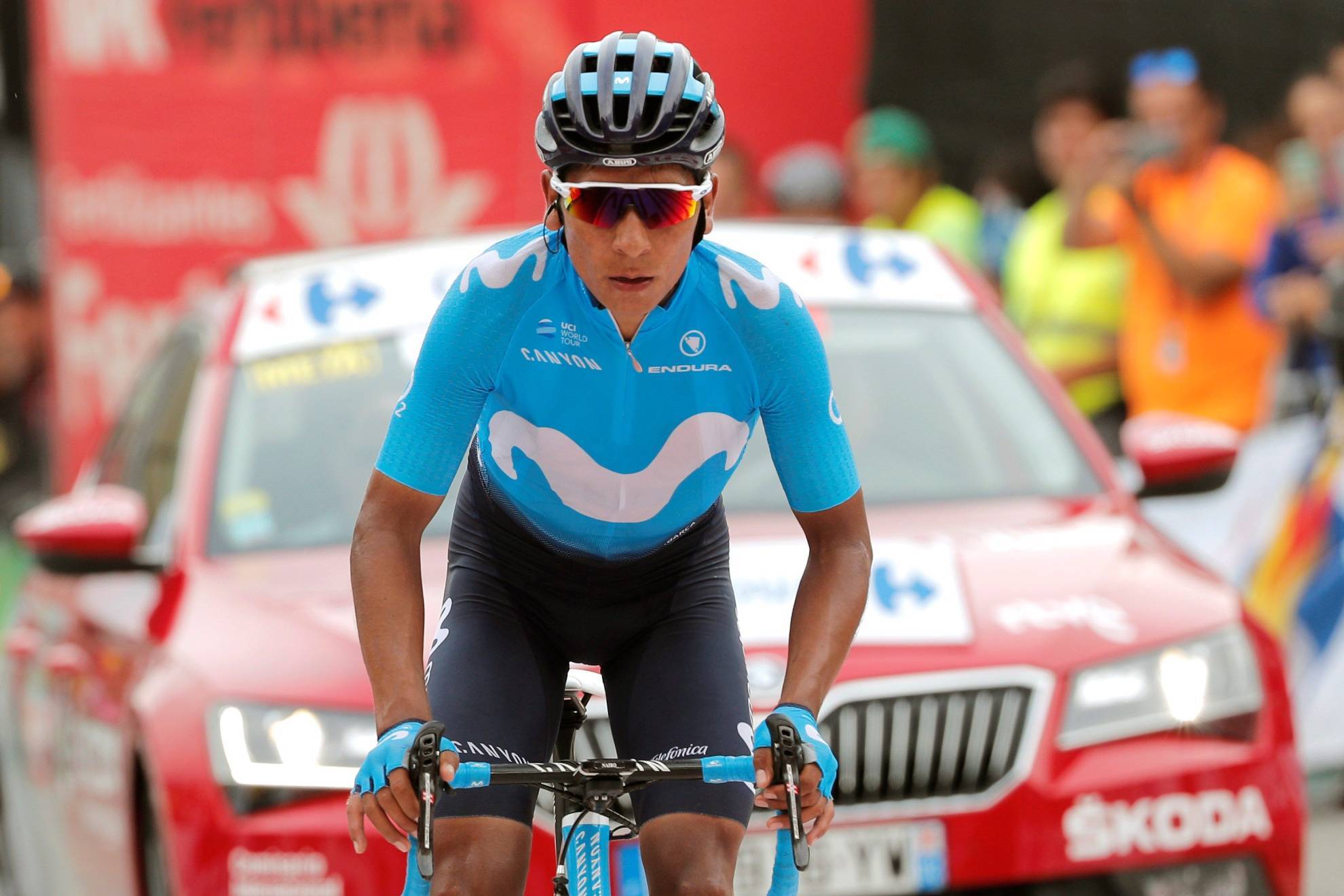 Nairo Quintana, en su etapa en Movistar