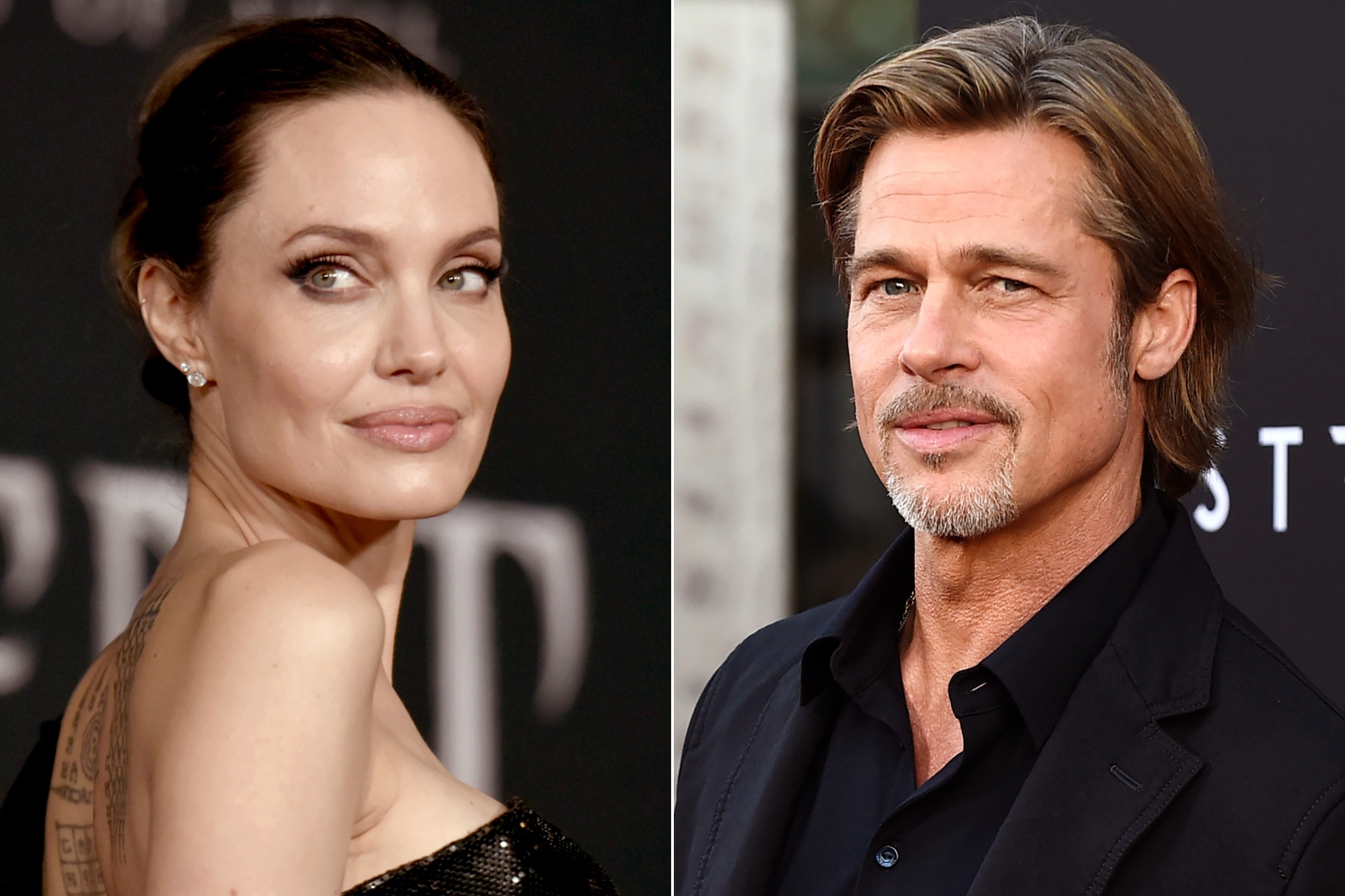 Mashup image of Angelina Jolie and Brad Pitt