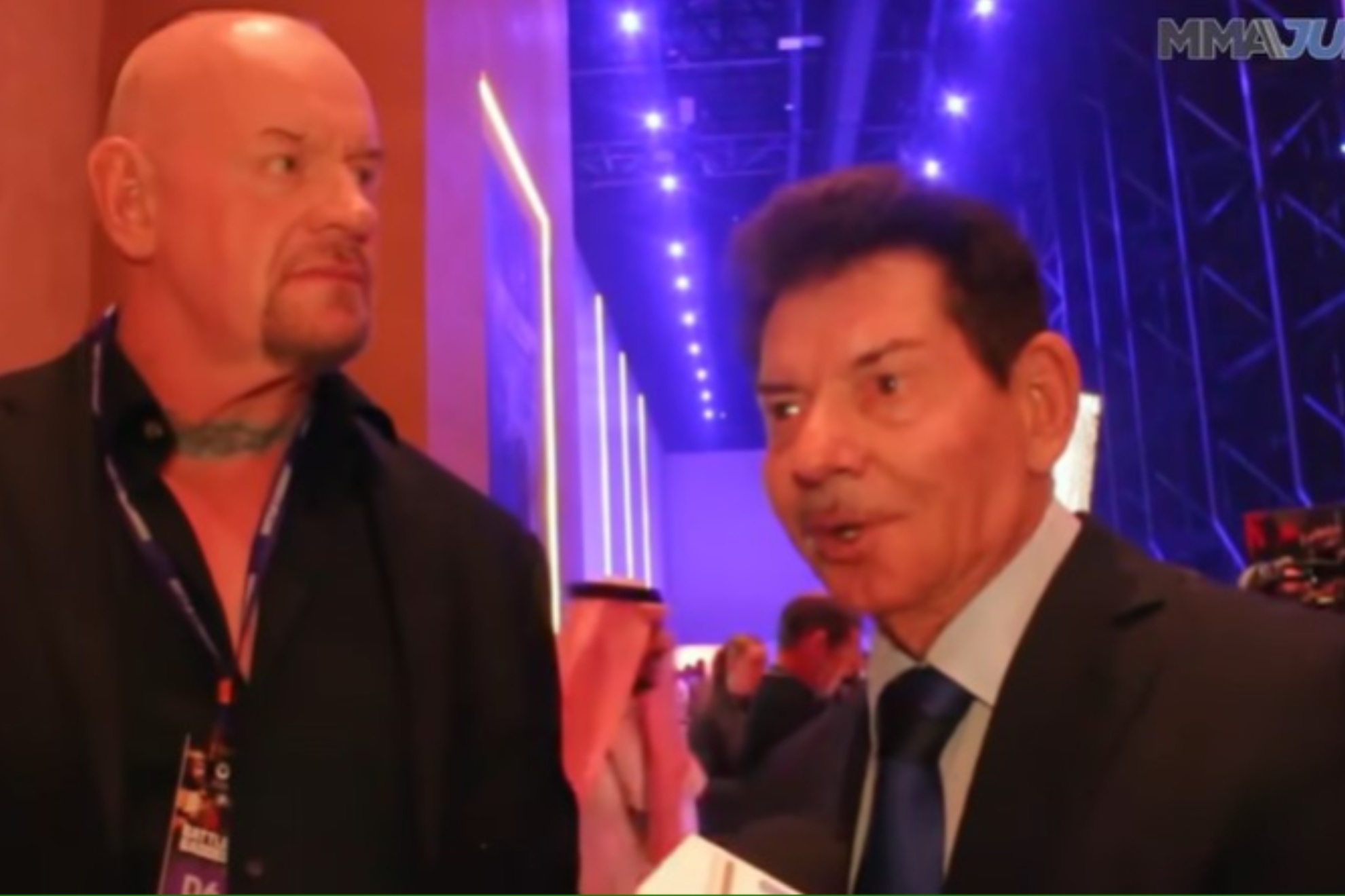 Vince McMahon arrived to the Tyson Fury vs Francis Ngannou fight in Saudi Arabia with the Undertaker