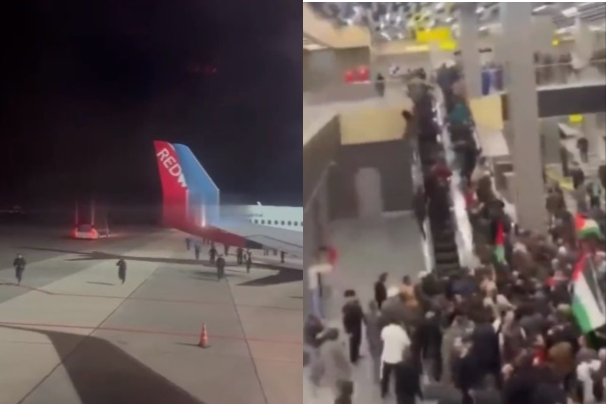A riot erupted at Makhachkala airport in Dagestan