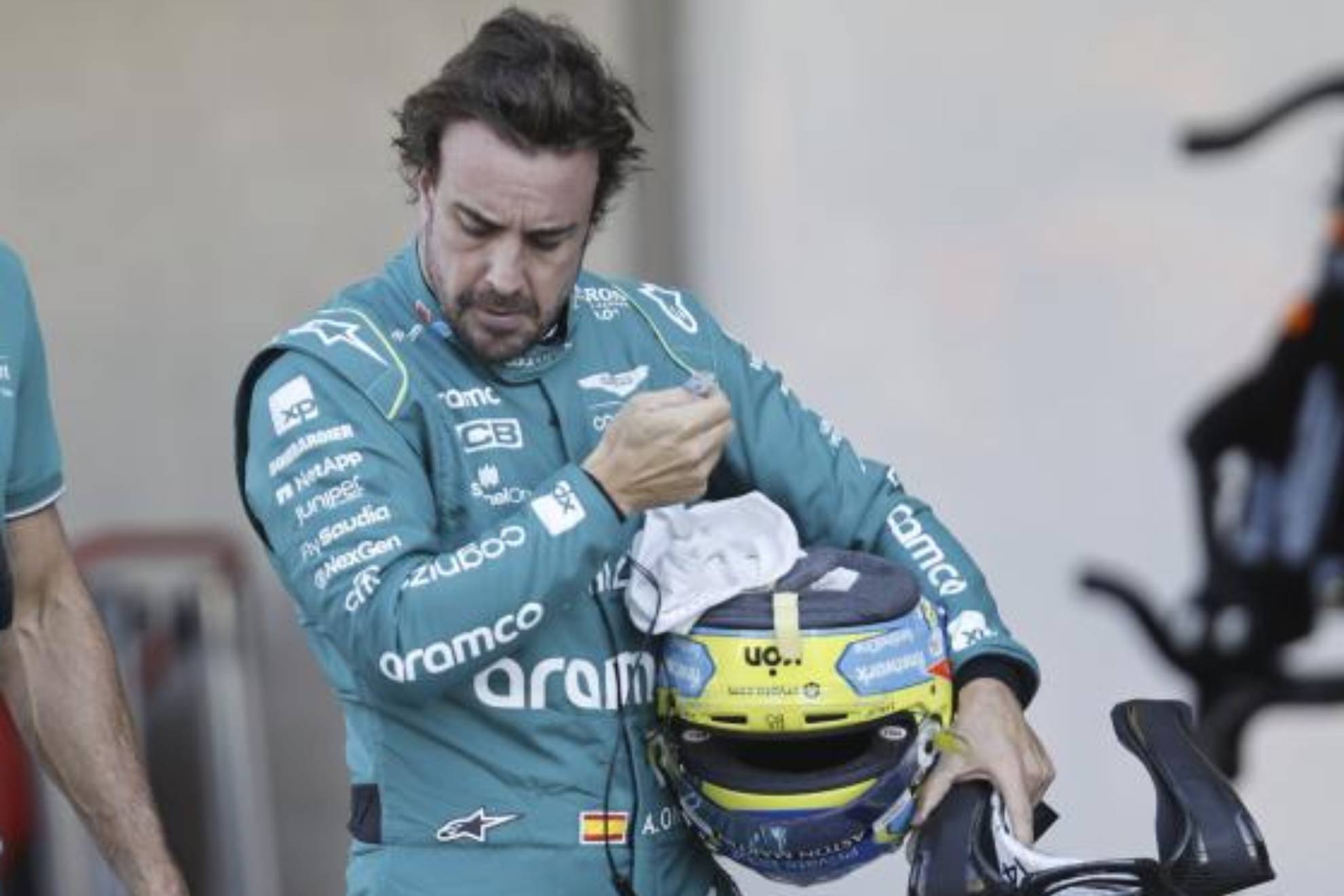 Fernando Alonso, durante el GP de México.