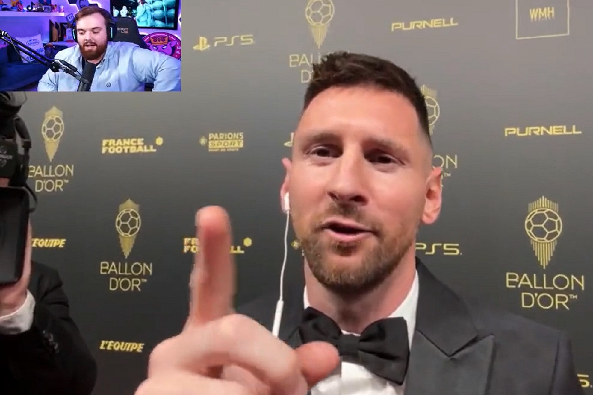 Messi trolea a Ibai tras ganar el Balón de Oro: Estoy enojado con vos, ahora no te voy a contestar más