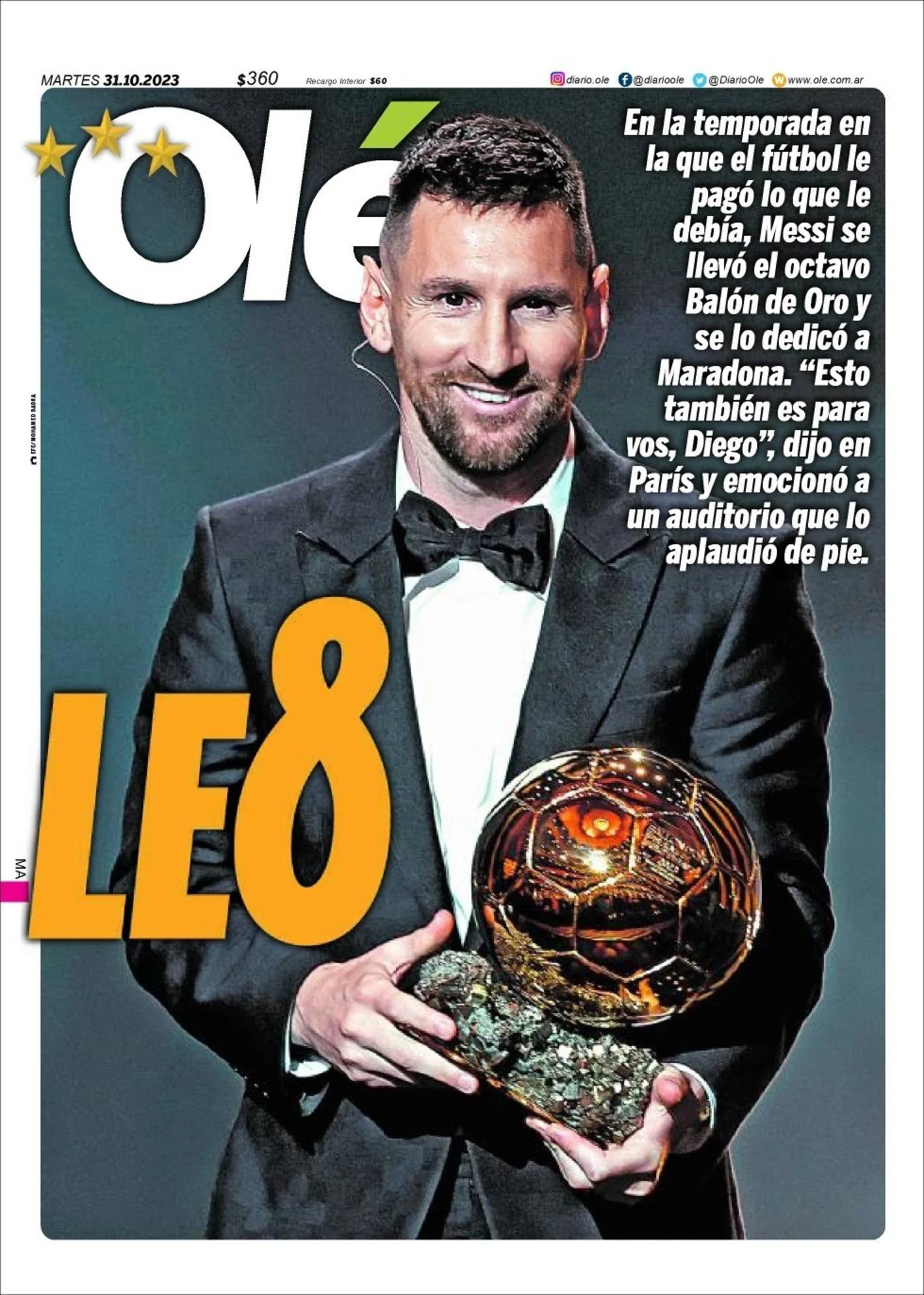 Les huit Ballon d'Or de Messi et cinq autres records "impossibles" à battre