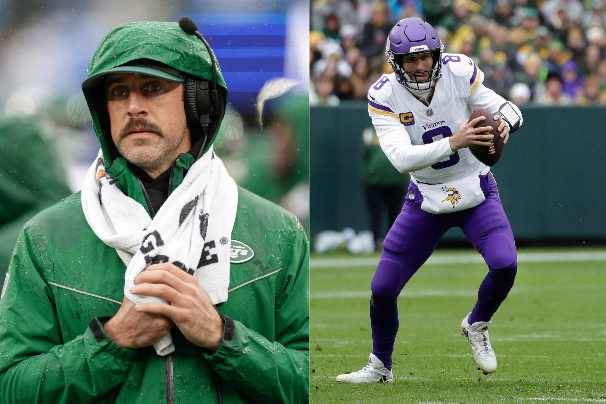 Rodgers (left) has tried to advise Cousins (right) on the road ahead.