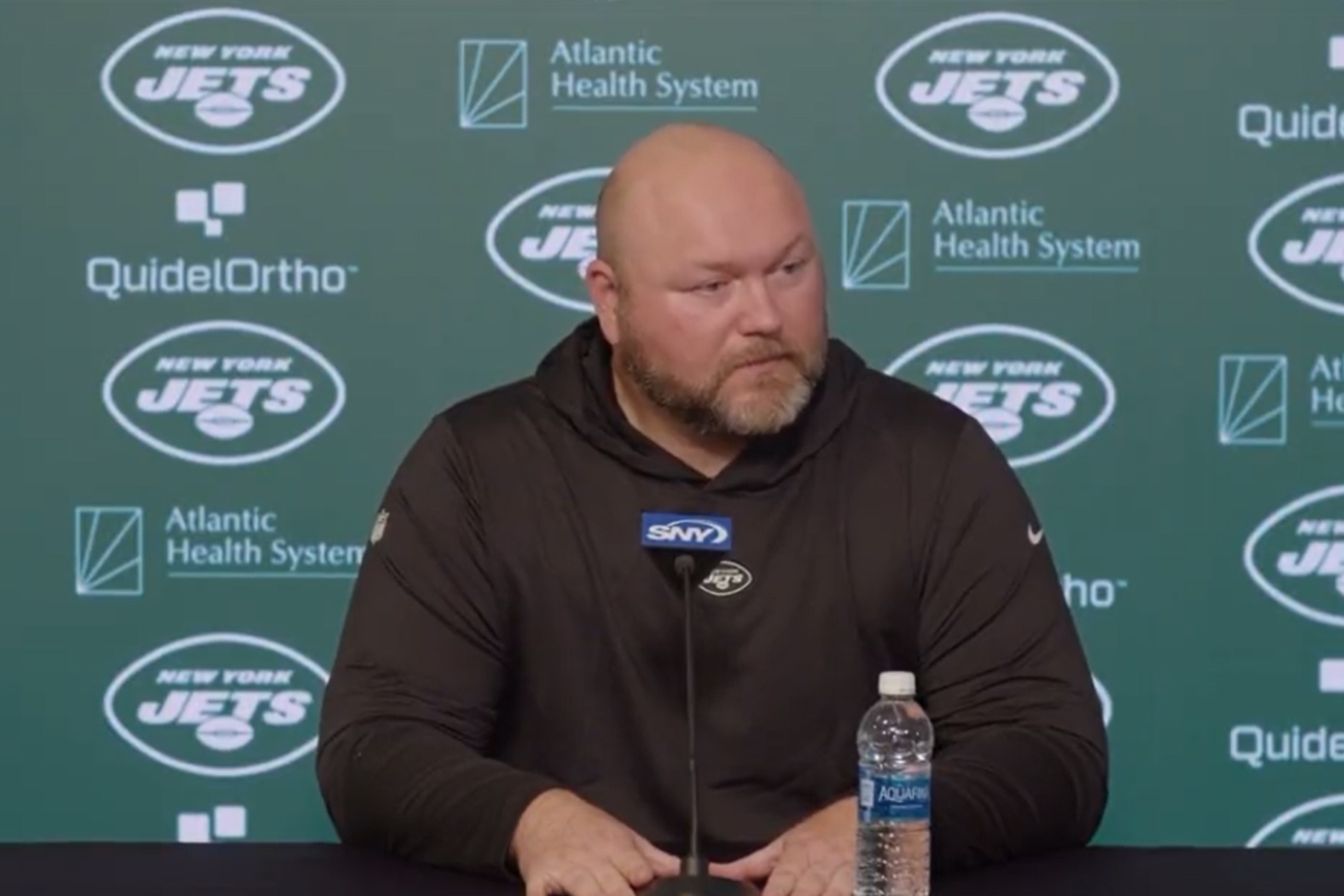 Joe Douglas is being cautiously optimistic about the QB's return