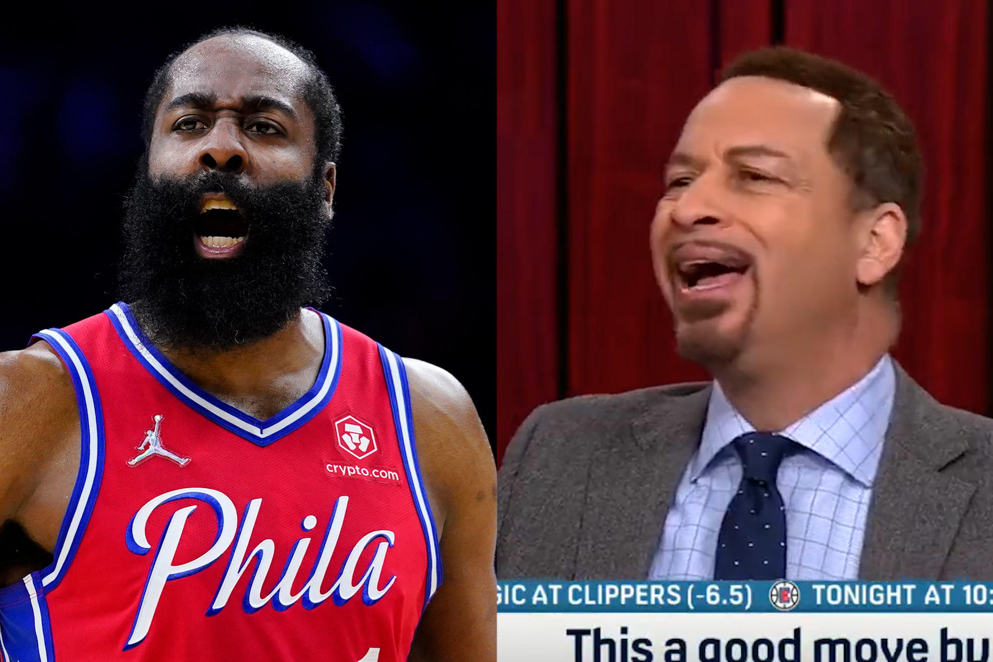 Chris Broussard insults James Harden in heated argument and immediately apologizes