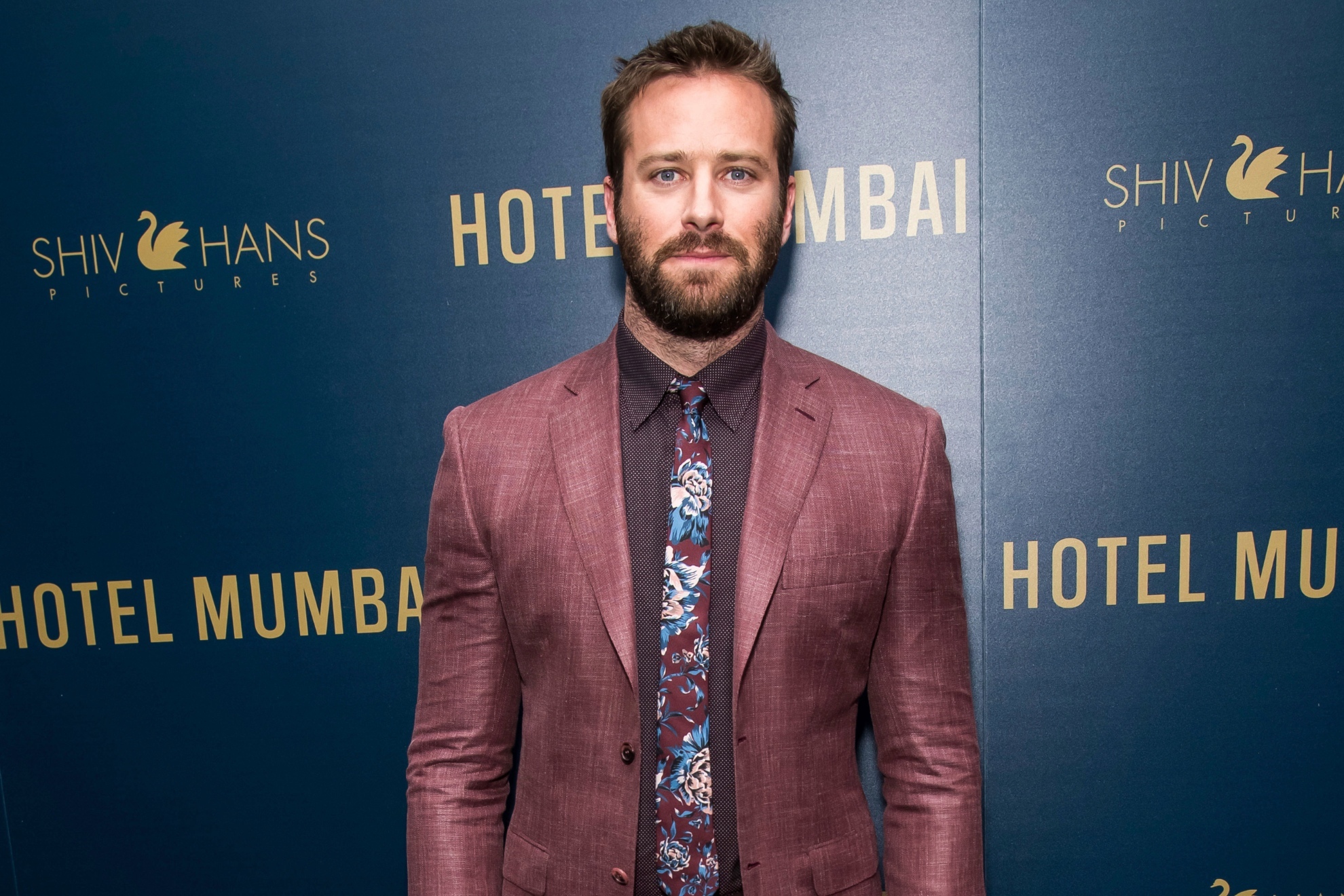 Actor Armie Hammer at a movie premiere