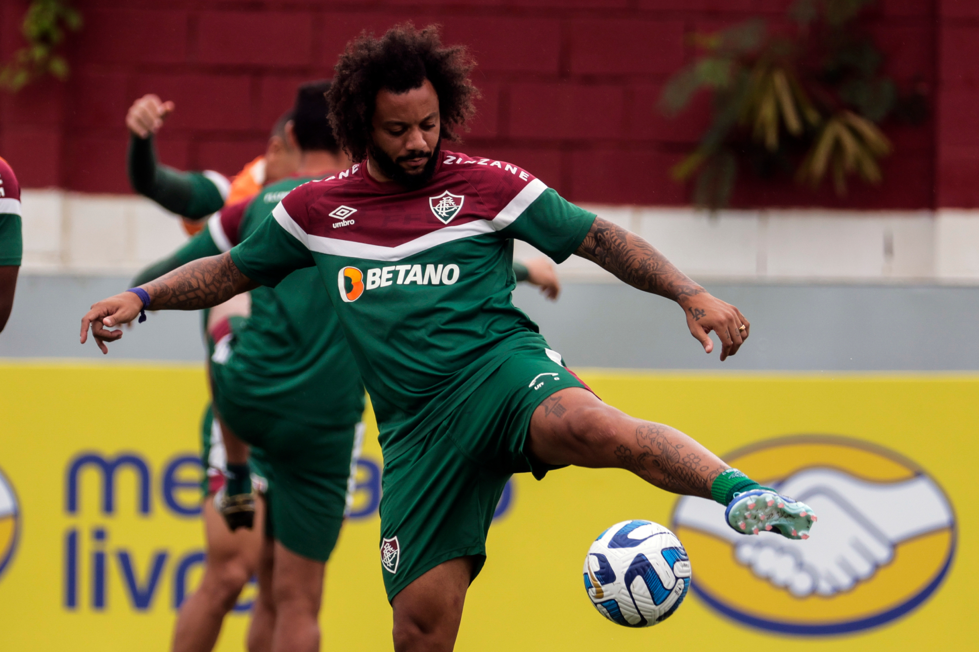 Marcelo, en un entrenamiento reciente antes de la final.