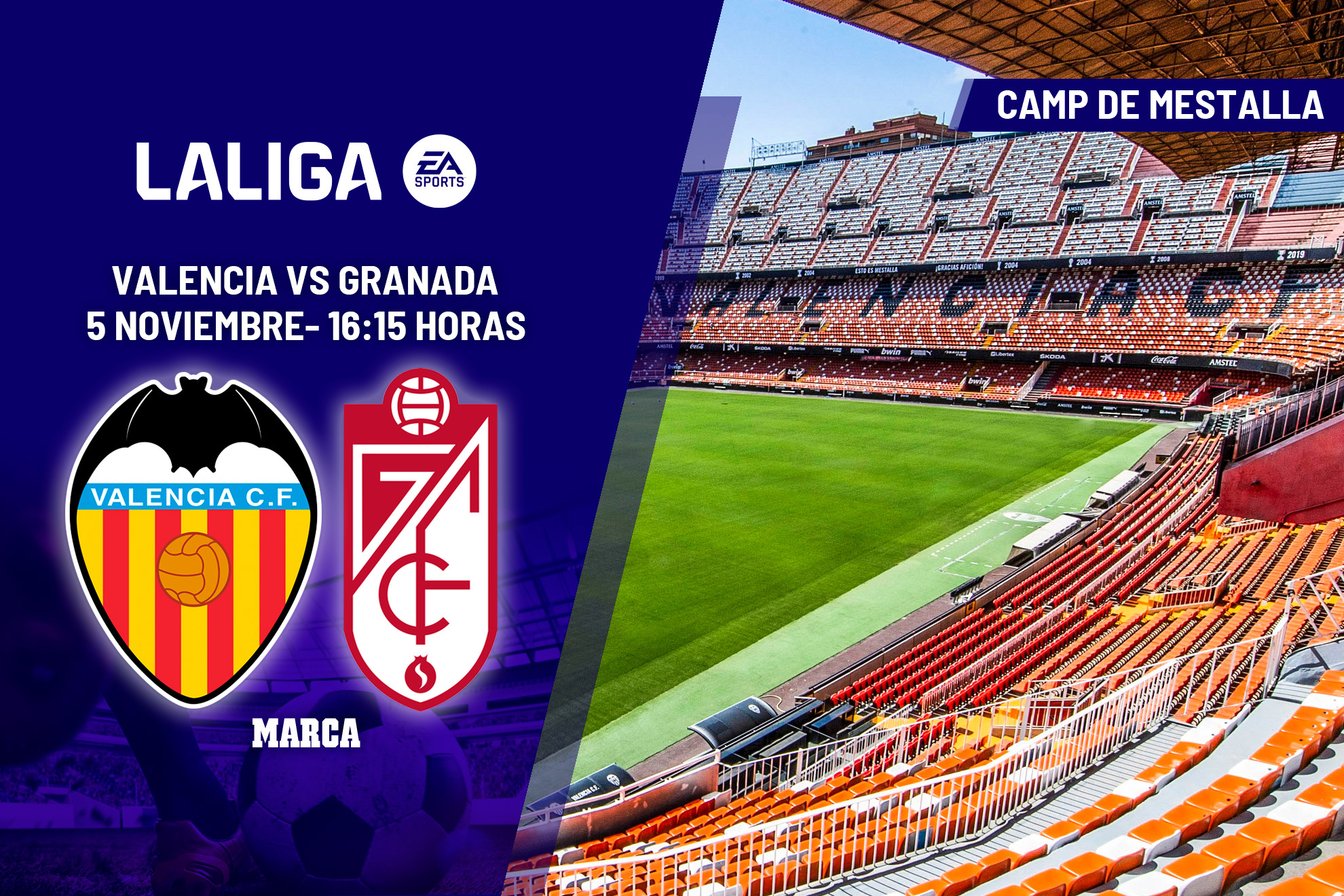 Valencia - Granada: resumen, resultado y gol