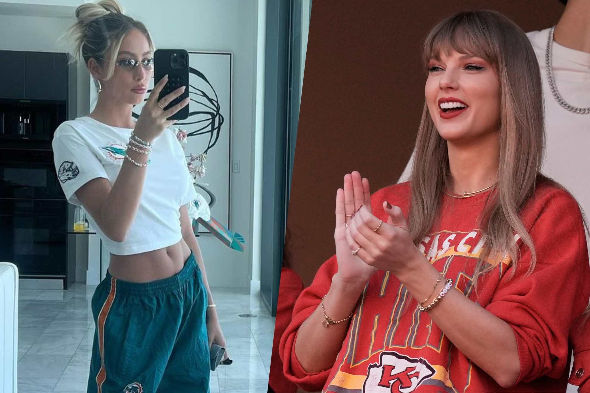 Alix Earle and Taylor Swift: the NFL star girlfriends who took over Chiefs-Dolphins game in Germany