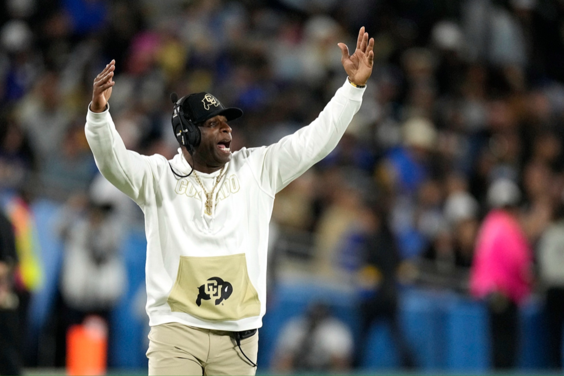 Deion Sanders at the second half of the game against UCLA.
