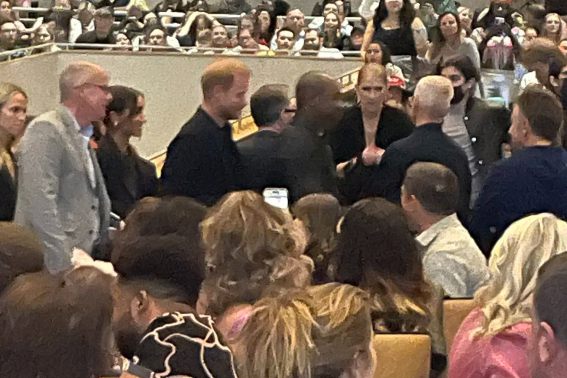 Prince Harry and Meghan were spoted at Katy Perrys Vegas finale.