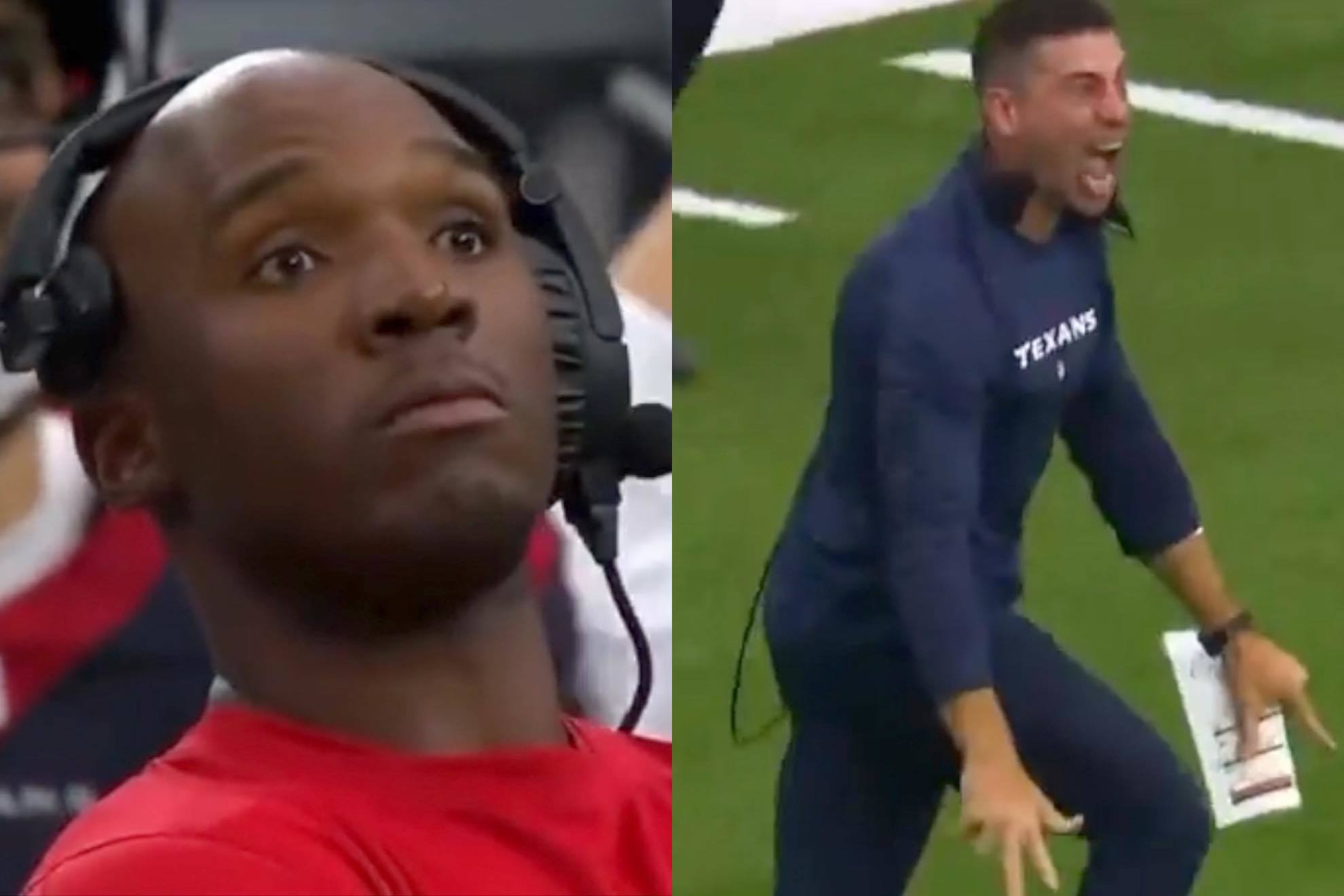 Texans running back replaces injured kicker, creates priceless reactions when he nails the go-ahead field goal