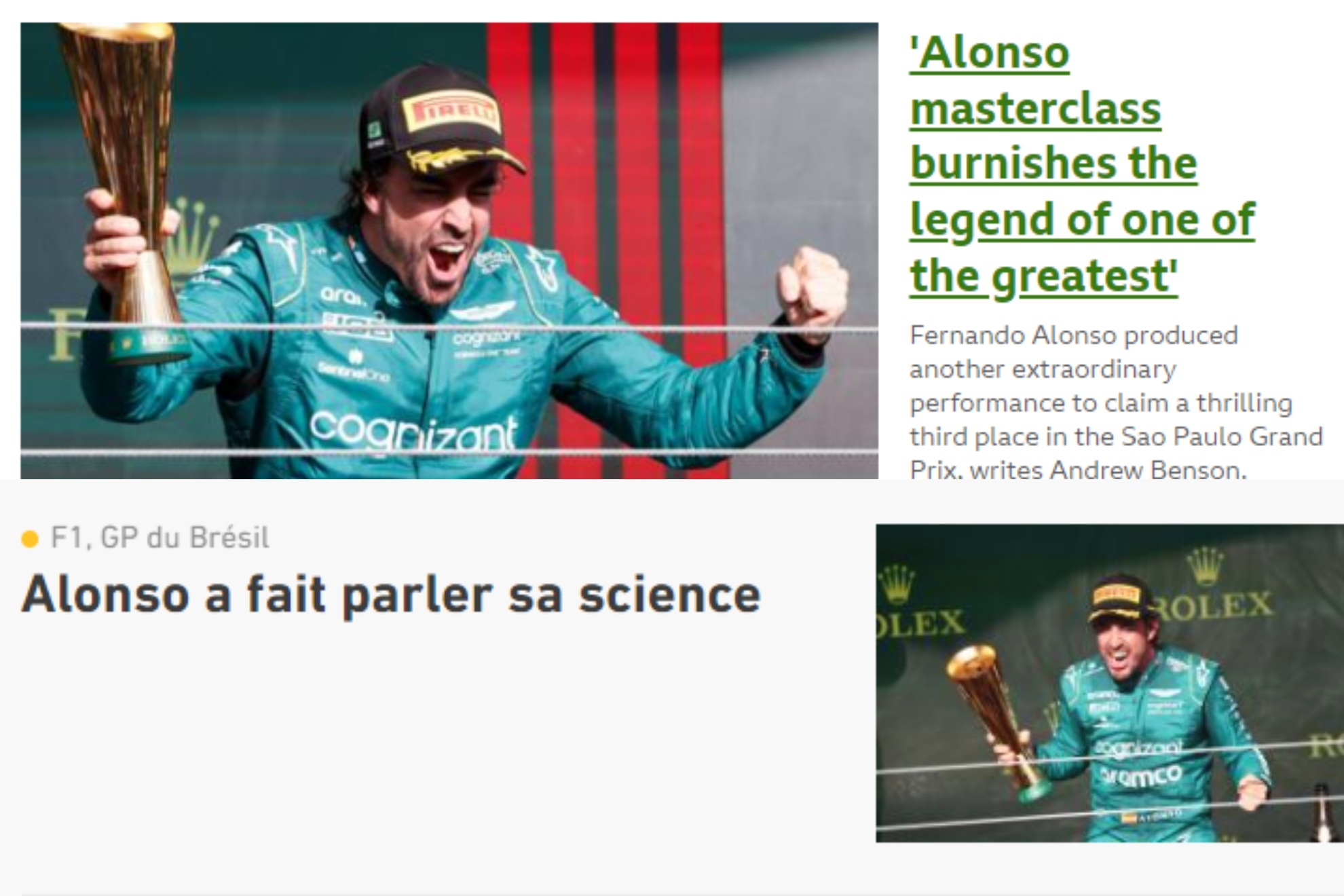 La prensa internacional se rinde a Alonso: "El talento no entiende de edades"