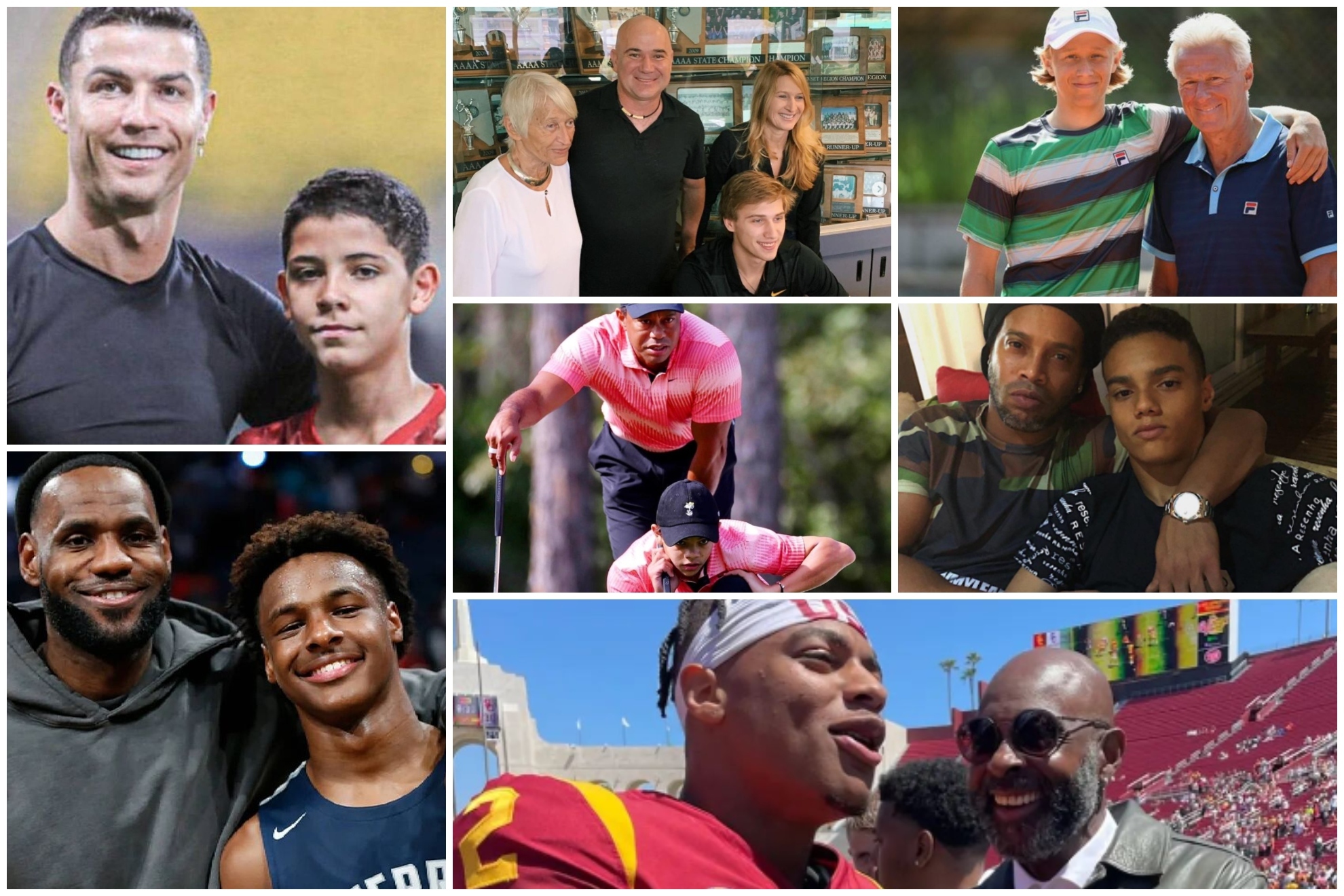 The sons of top athletes are making their mark: Get to know Bronny James, Charlie Woods, Jack Brady...