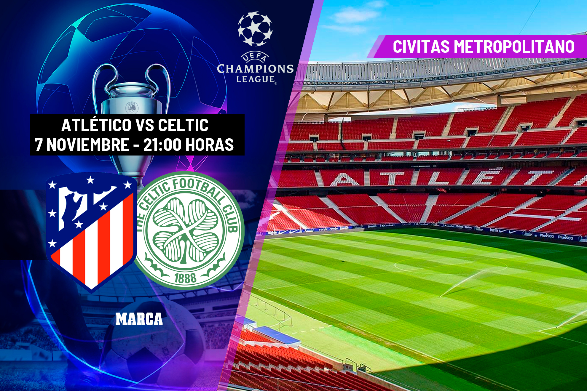 Atltico - Celtic en directo | Champions League hoy en vivo
