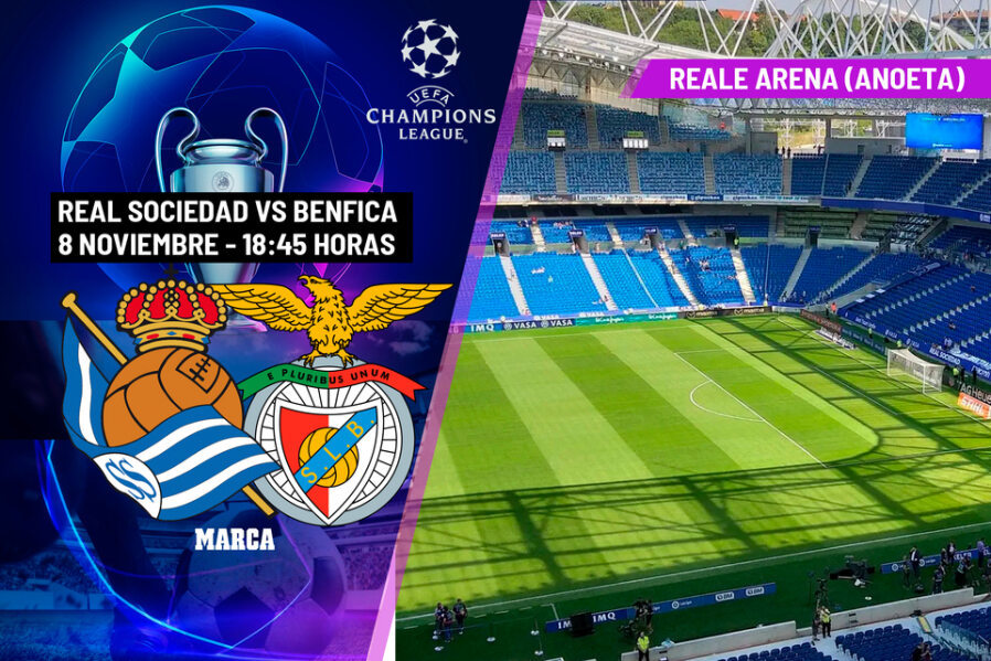 Real Sociedad - Benfica | Los txuriurdin, a por el 'top 16': Previa, análisis, pronóstico y predicción