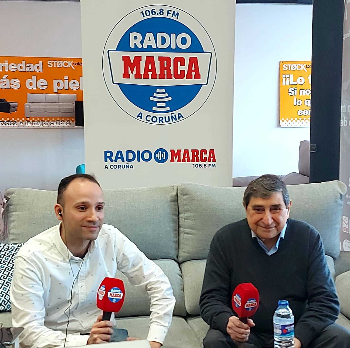 Augusto César Lendoiro, durante la entrevista en Radio Marca