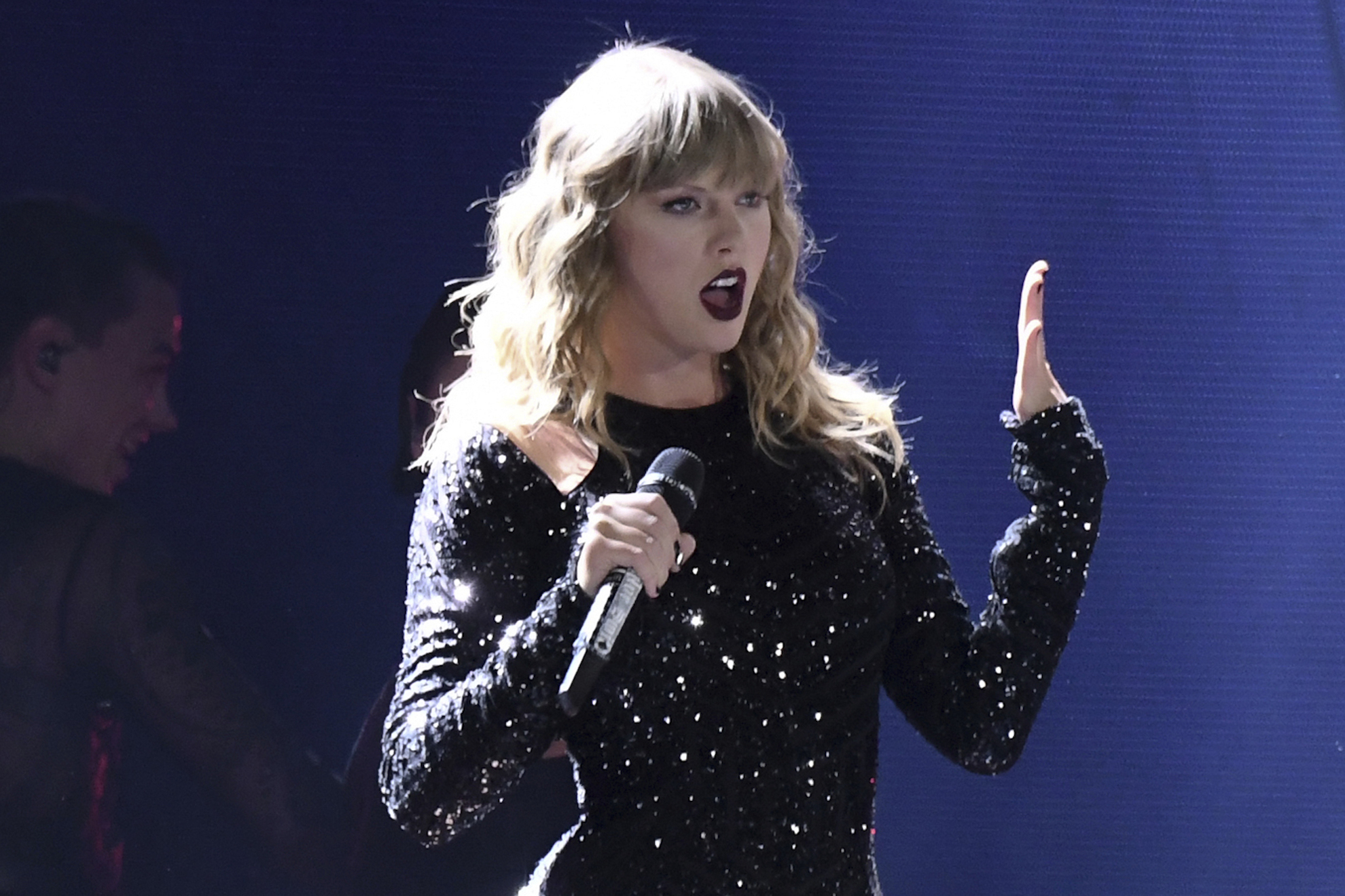Taylor Swift performs during her Reputation Stadium Tour at MetLife Stadium, July 20, 2018, in East Rutherford, N.J.