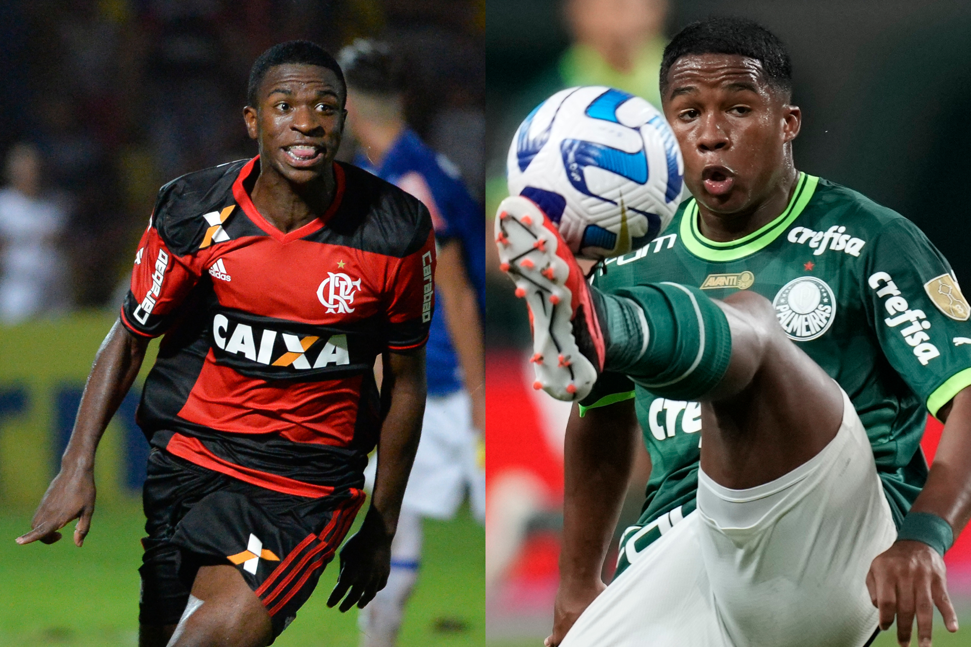 Vinicius y Endrick, dos de las ventas más importantes de Flamengo y Palmeiras