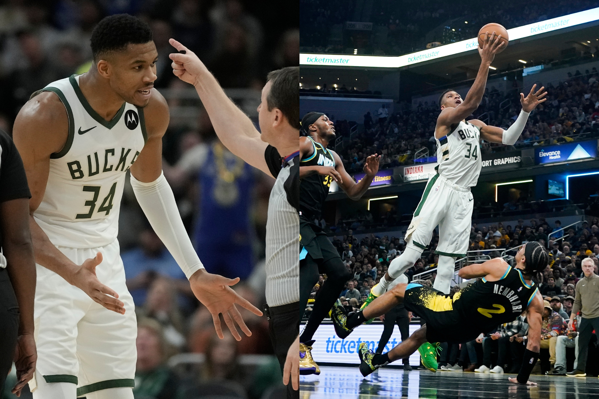 Giannis Antetokounmpo goes from getting ejected to scoring 54 points.