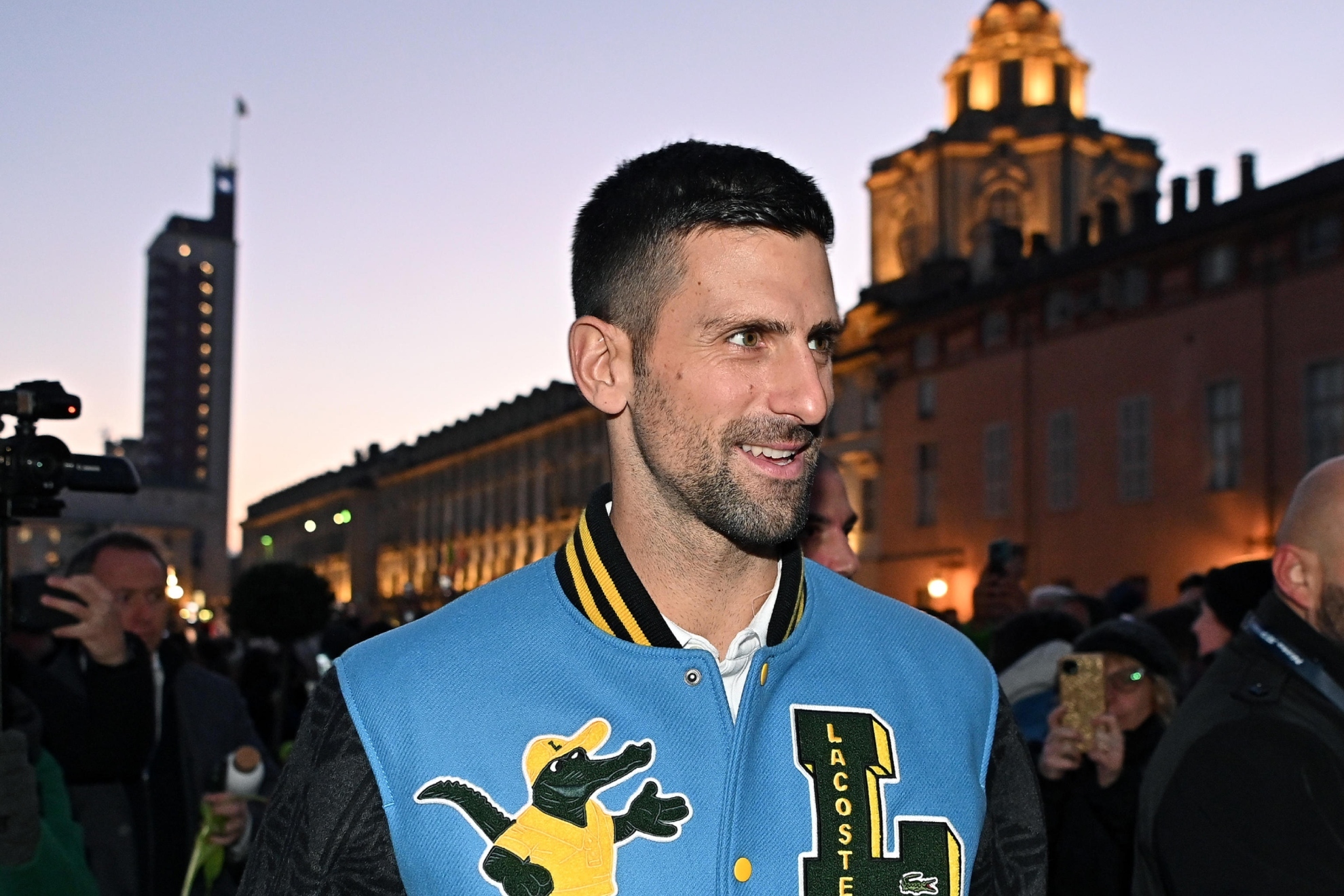 Djokovic at Palazzo Reale in Turin