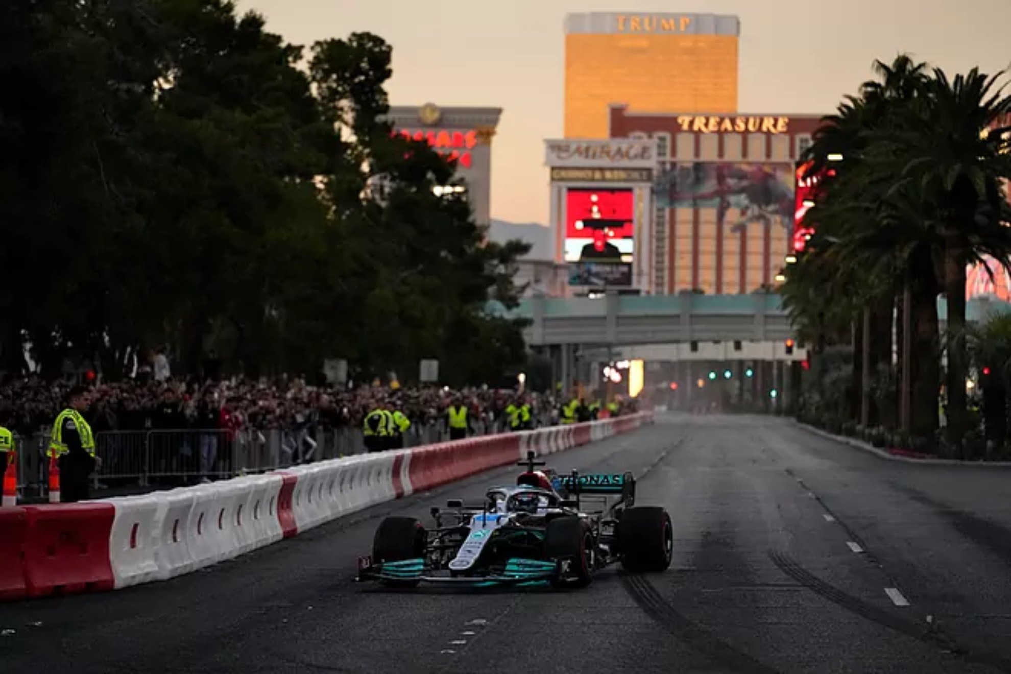 Why are the hotel and ticket prices for Las Vegas GP dropping drastically?