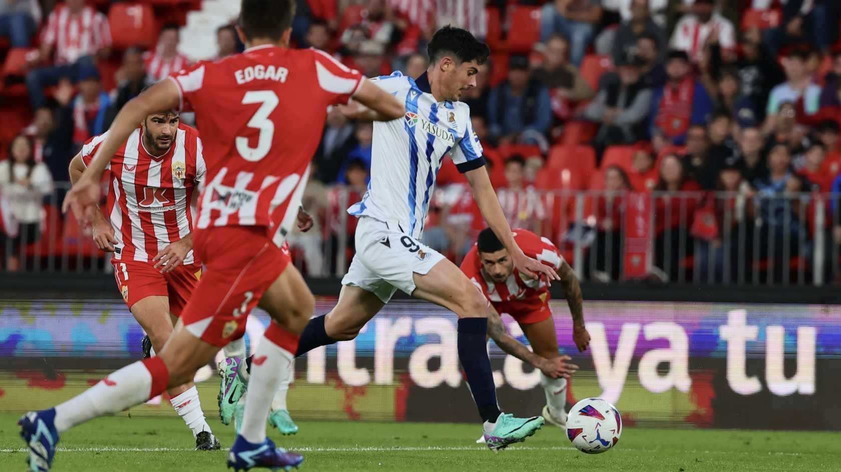 Así hemos narrado los goles del UD Almería 1-3 Real Sociedad