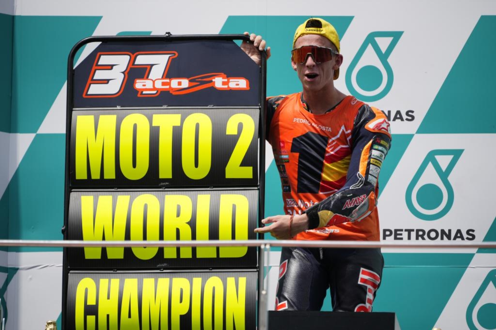 Pedro Acosta, campeón del mundo de Moto2