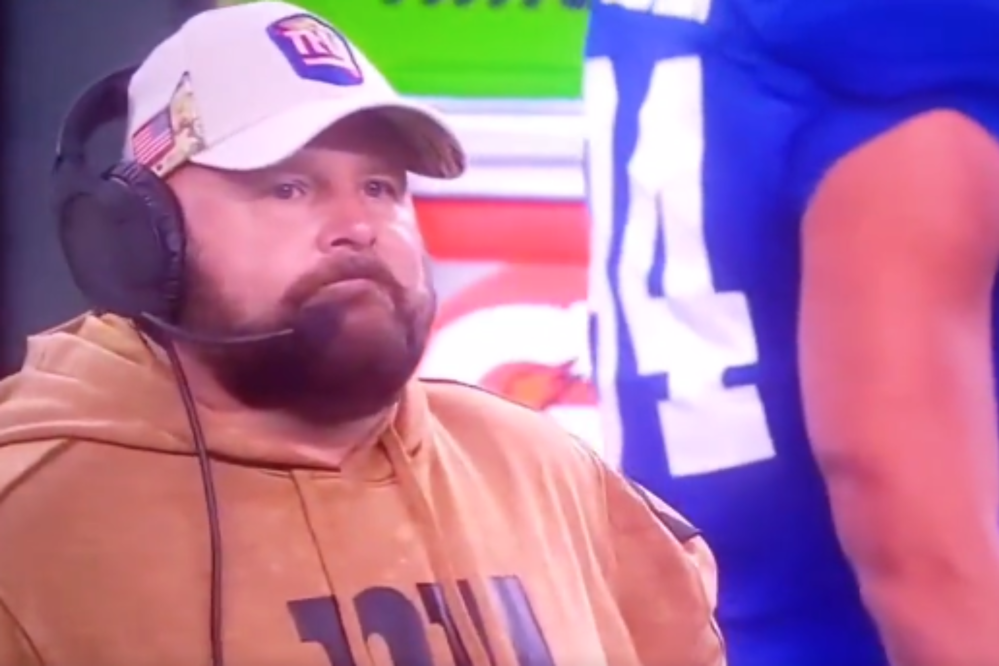 What 2-8 looks like: Daboll reacts during the demolition in Dallas.