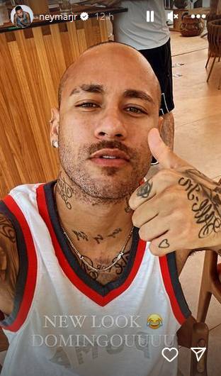Neymar shaves his head: The footballer's new look shocks social truyền thông media |  Marca