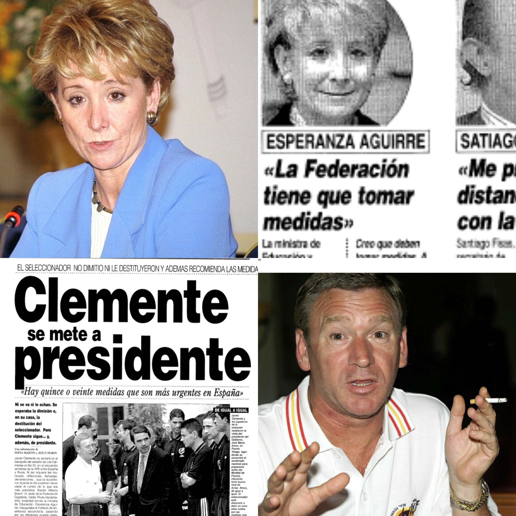 Esperanza Aguirre pidi a Villar "tomar medidas" contra Clemente
