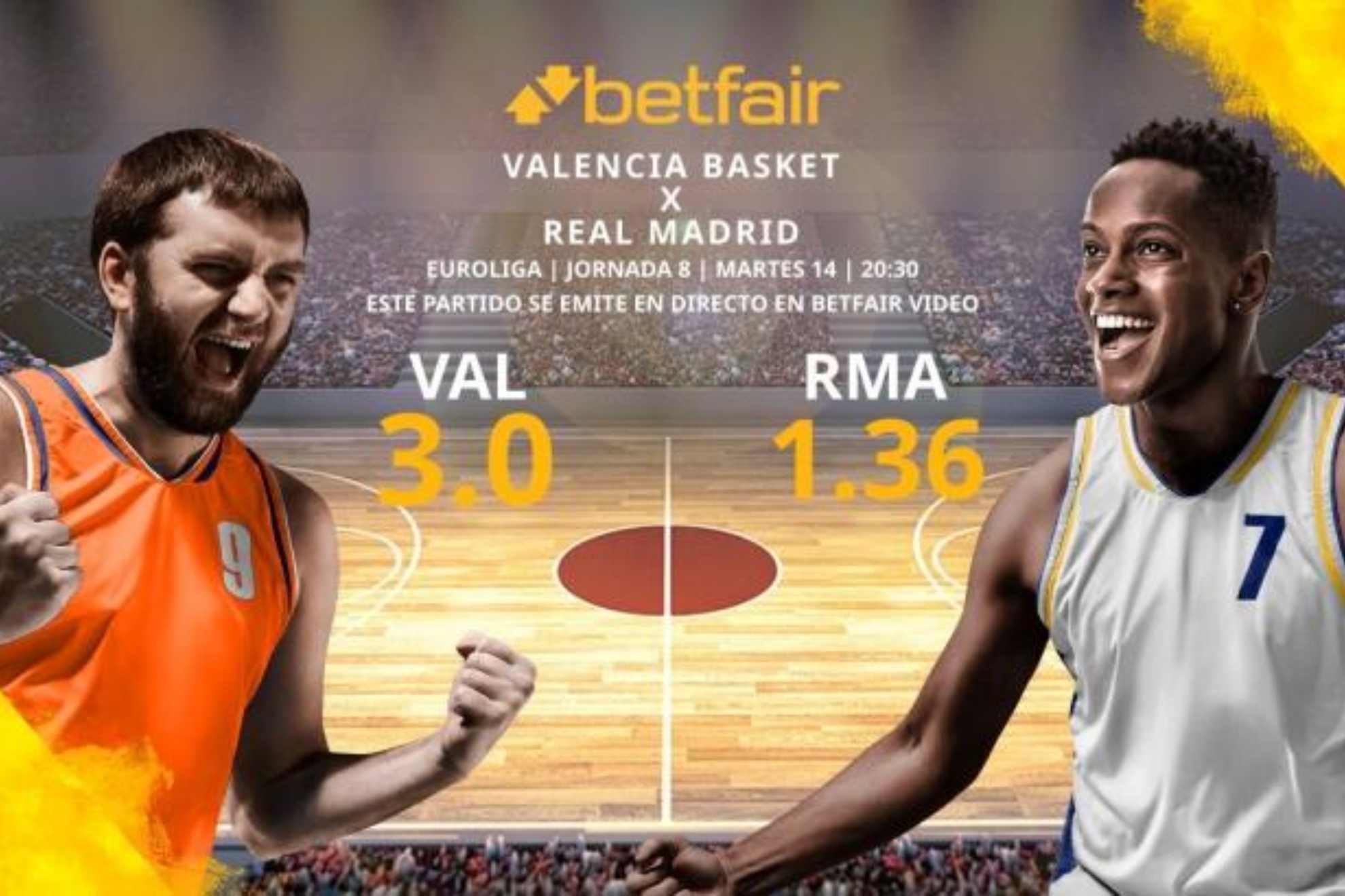 Valencia Basket vs Real Madrid: estadsticas y pronsticos