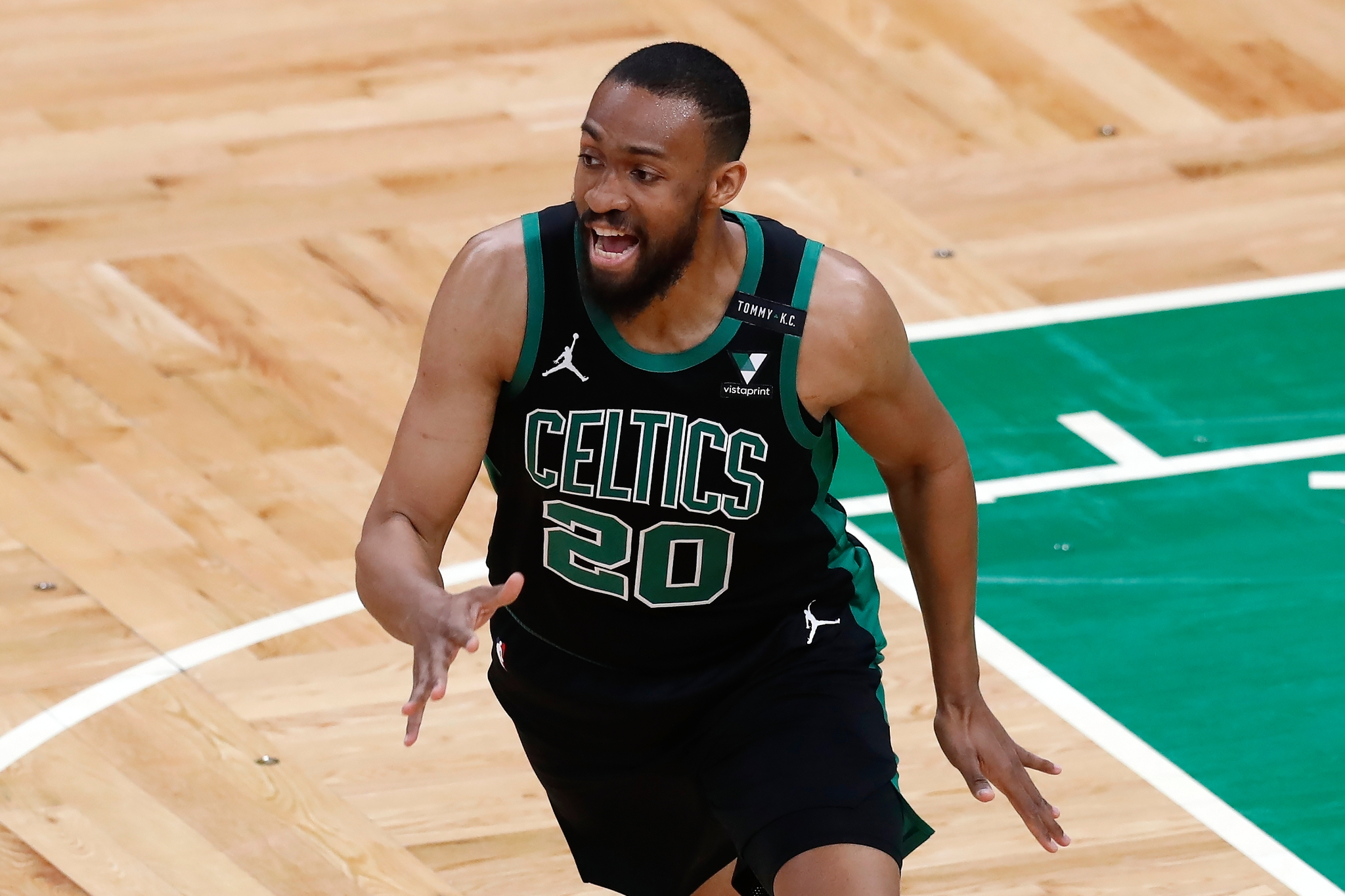 Jabari Parker, en un partido con los Celtics.