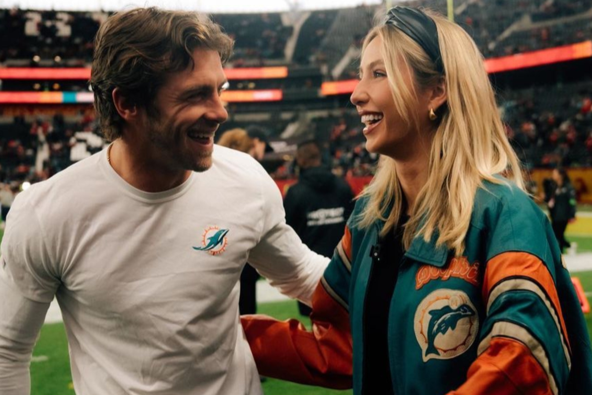 Alix Earle was at the Miami Dolphins game in Frankfurt, Germany with boyfriend Braxton Berrios