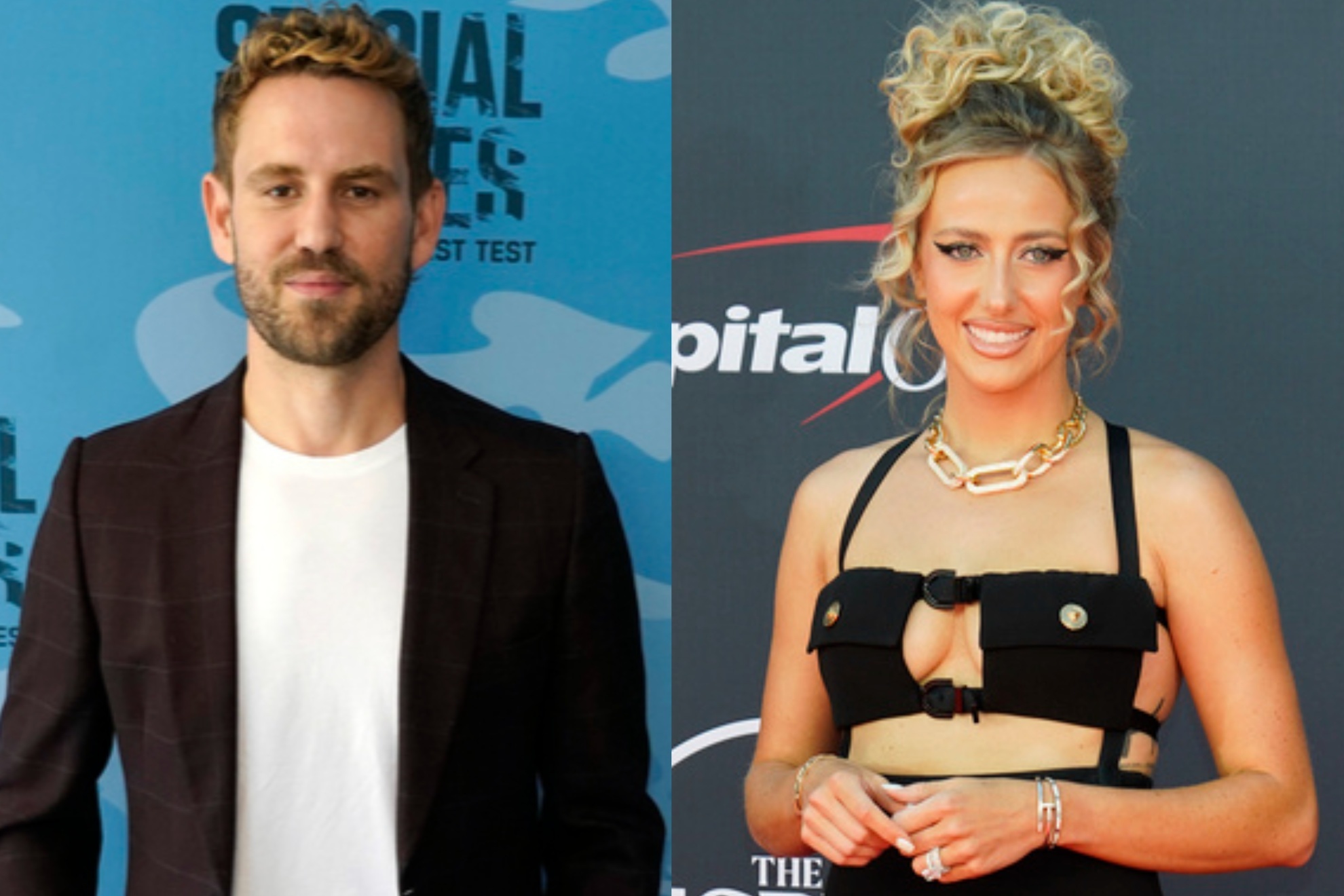 Nick Viall defended Brittany Mahomes after SKIMS ad backlash from Taylor Swift fans