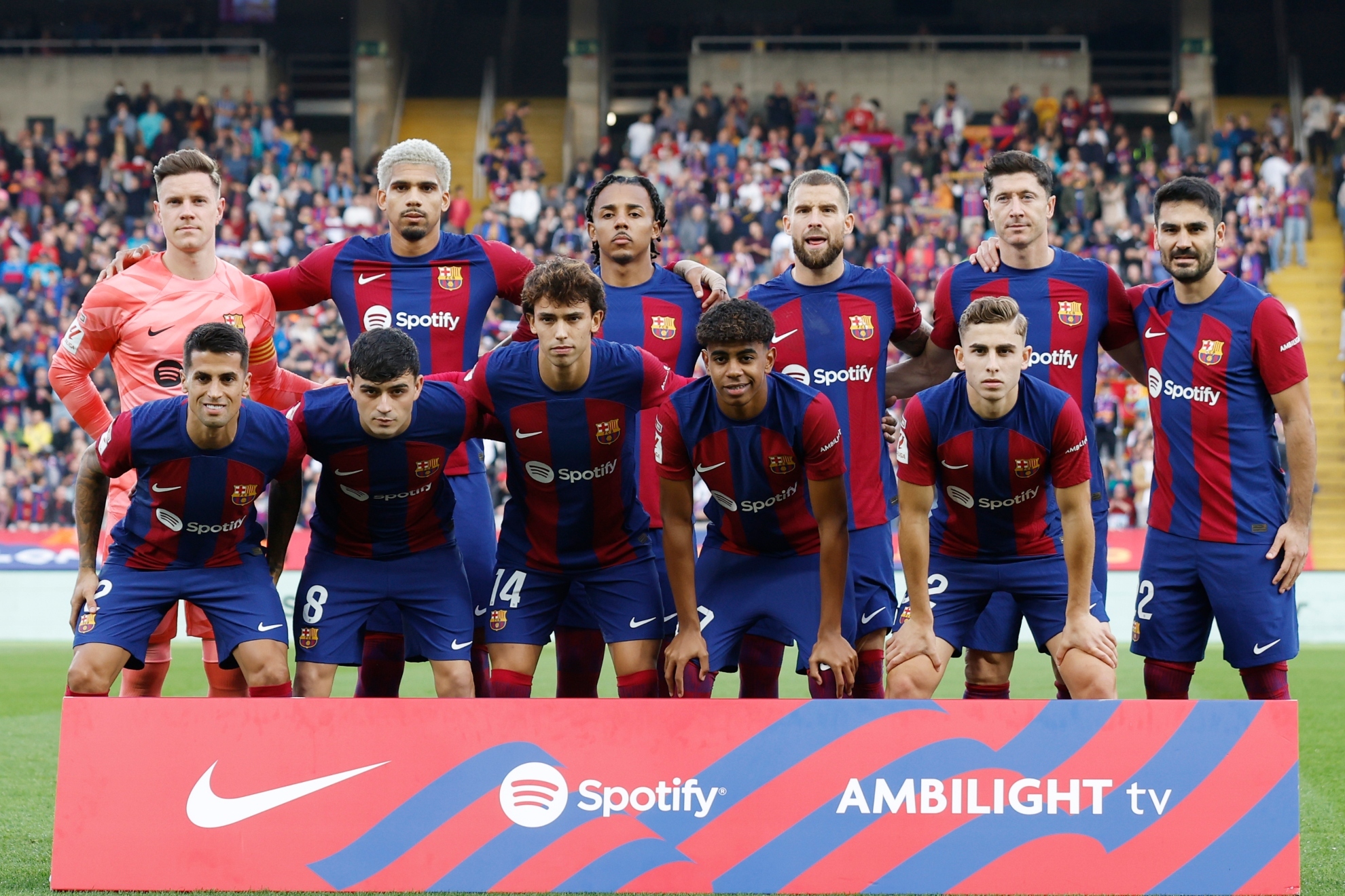 Barcelona ahead of their match with Alaves