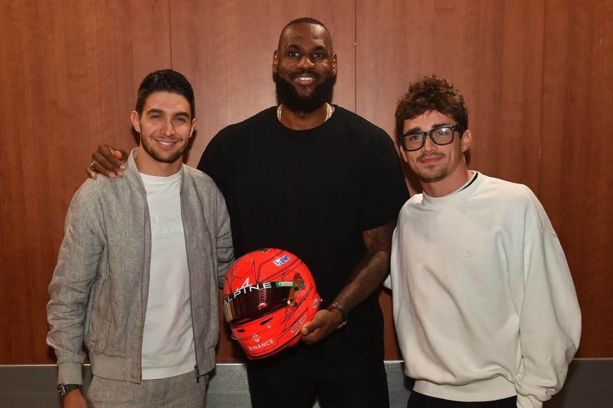 LeBron James met Formula 1 stars Charles Leclerc and Esteban Ocon and this was his hilarious reaction