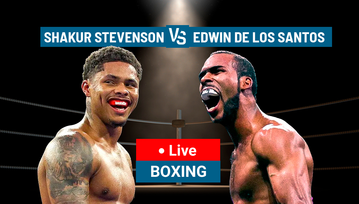 Stevenson vs De los Santos: live updates from T-Mobile Arena in Las Vegas, NV.