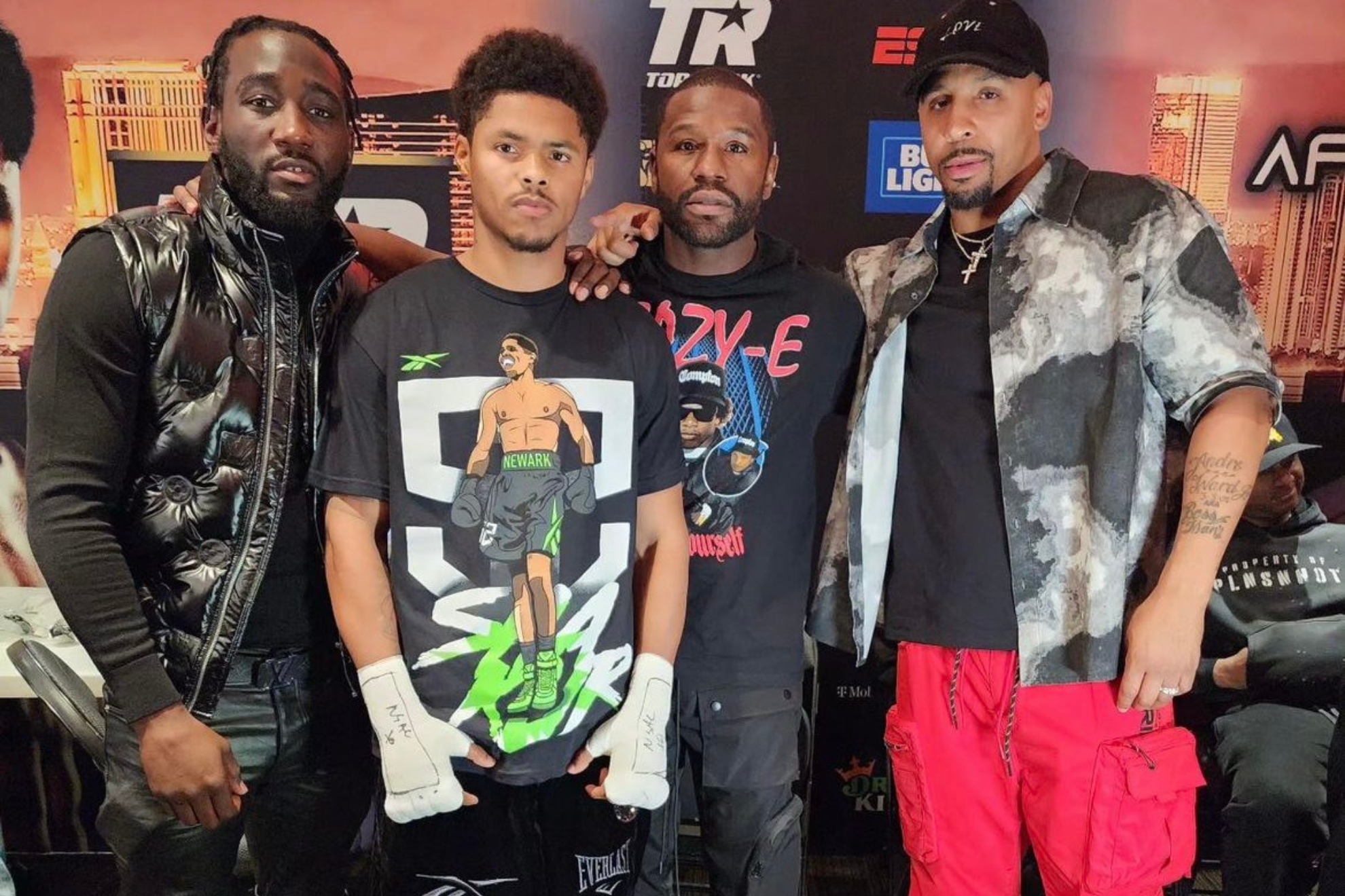 Terence Crawford, Shakur Stevenson, Floyd Mayweather and Andre Ward.
