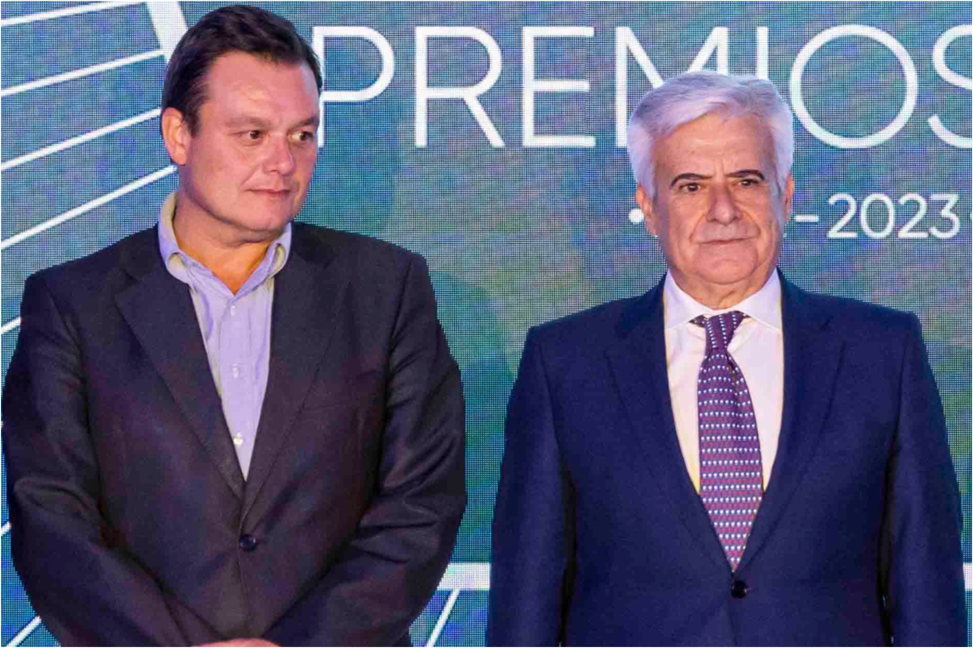 El presidente del CSD, Víctor Fracos, y el de la RFEF, Pedro Rocha, en los Premios AFE.